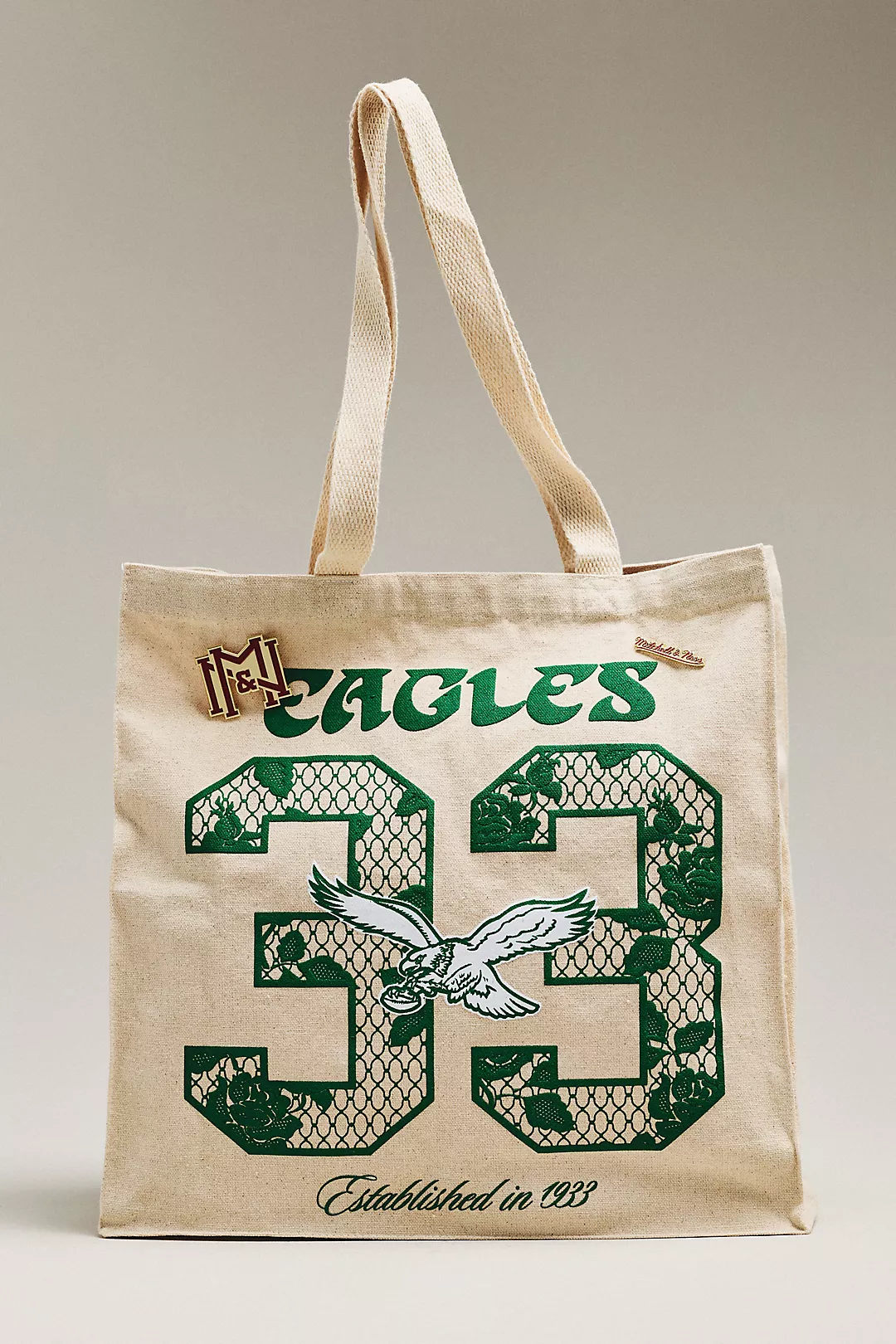 Mitchell & Ness Canvas NFL Team Tote Bag