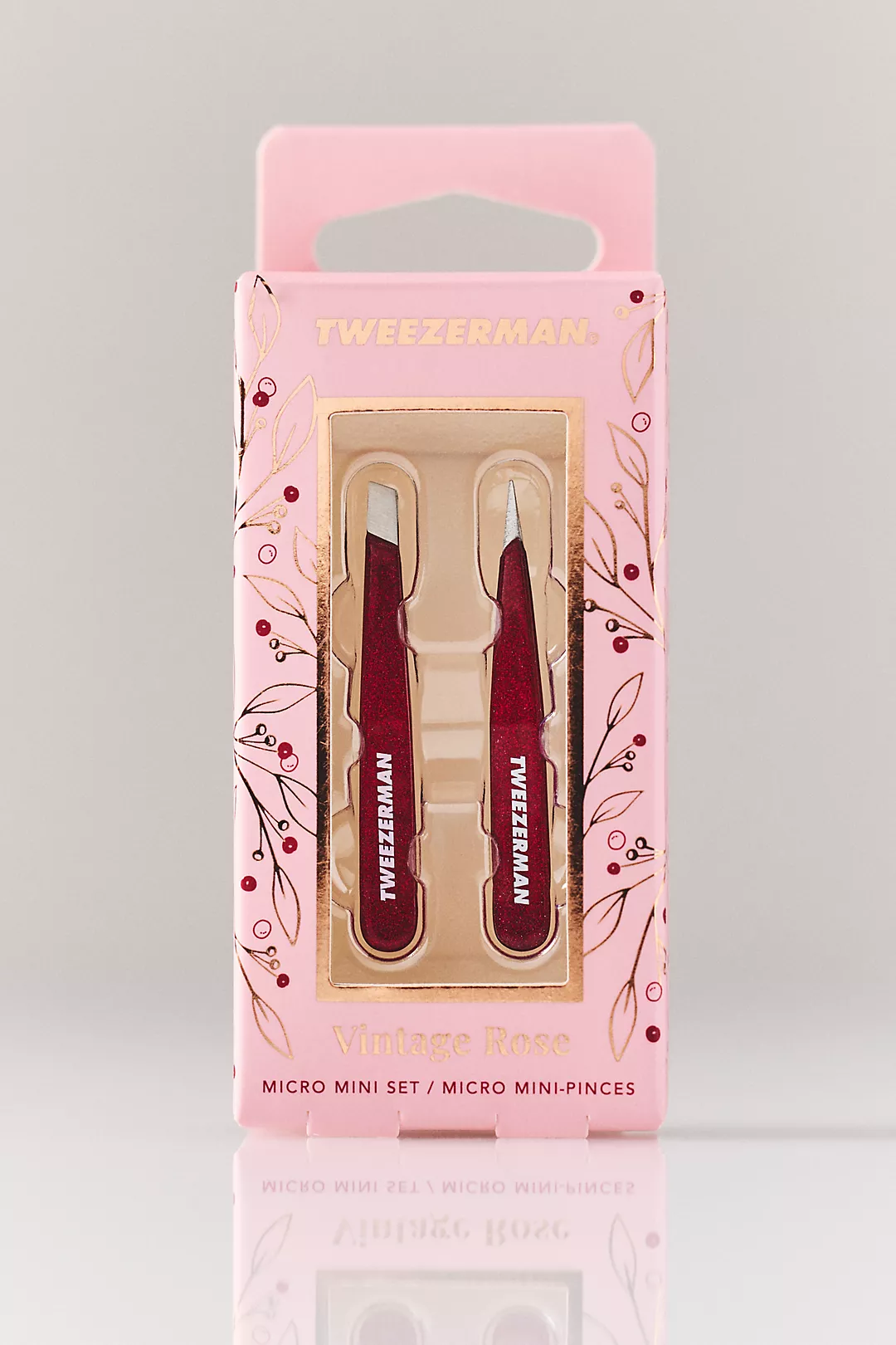 Tweezerman Vintage Rose Micro Mini Tweezer Set