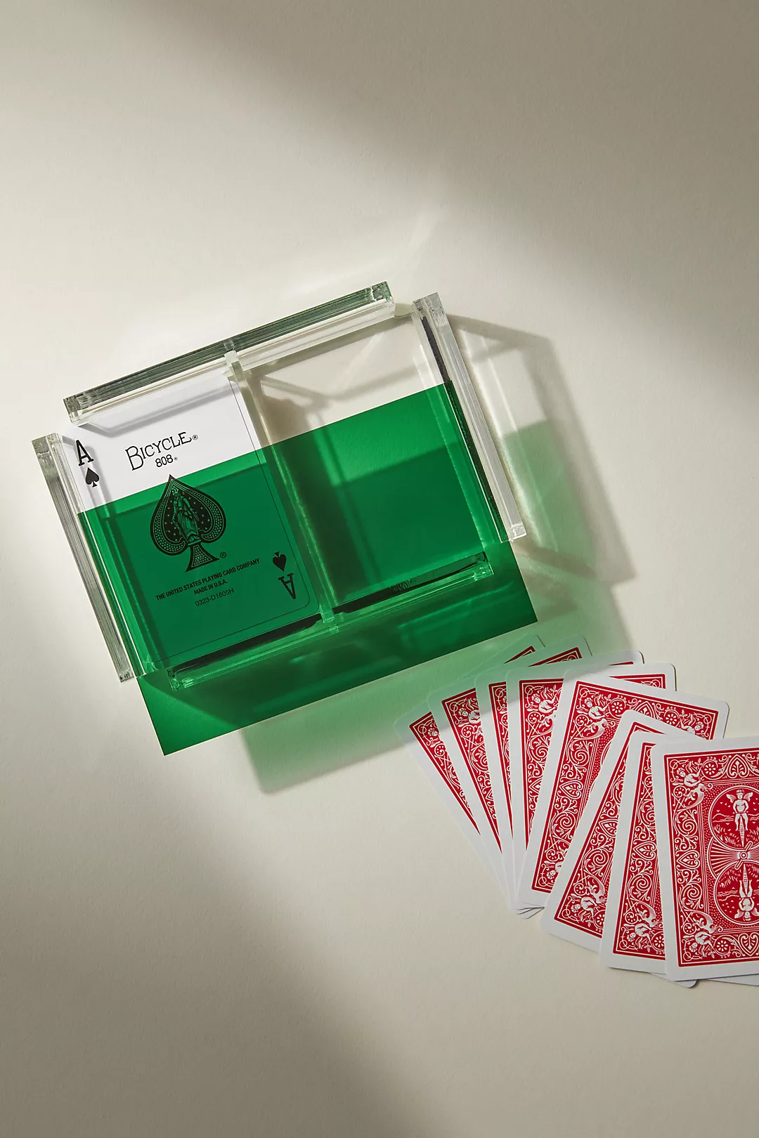 Luxe Dominoes Acrylic Playing Cards Deck Set