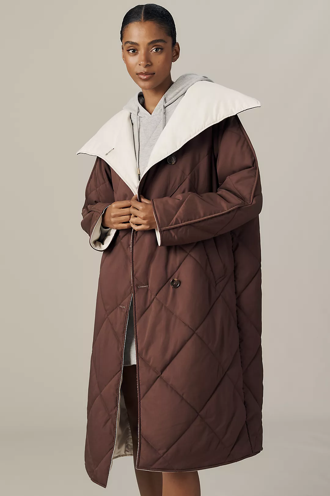 Varley Annalise Reversible Long Jacket