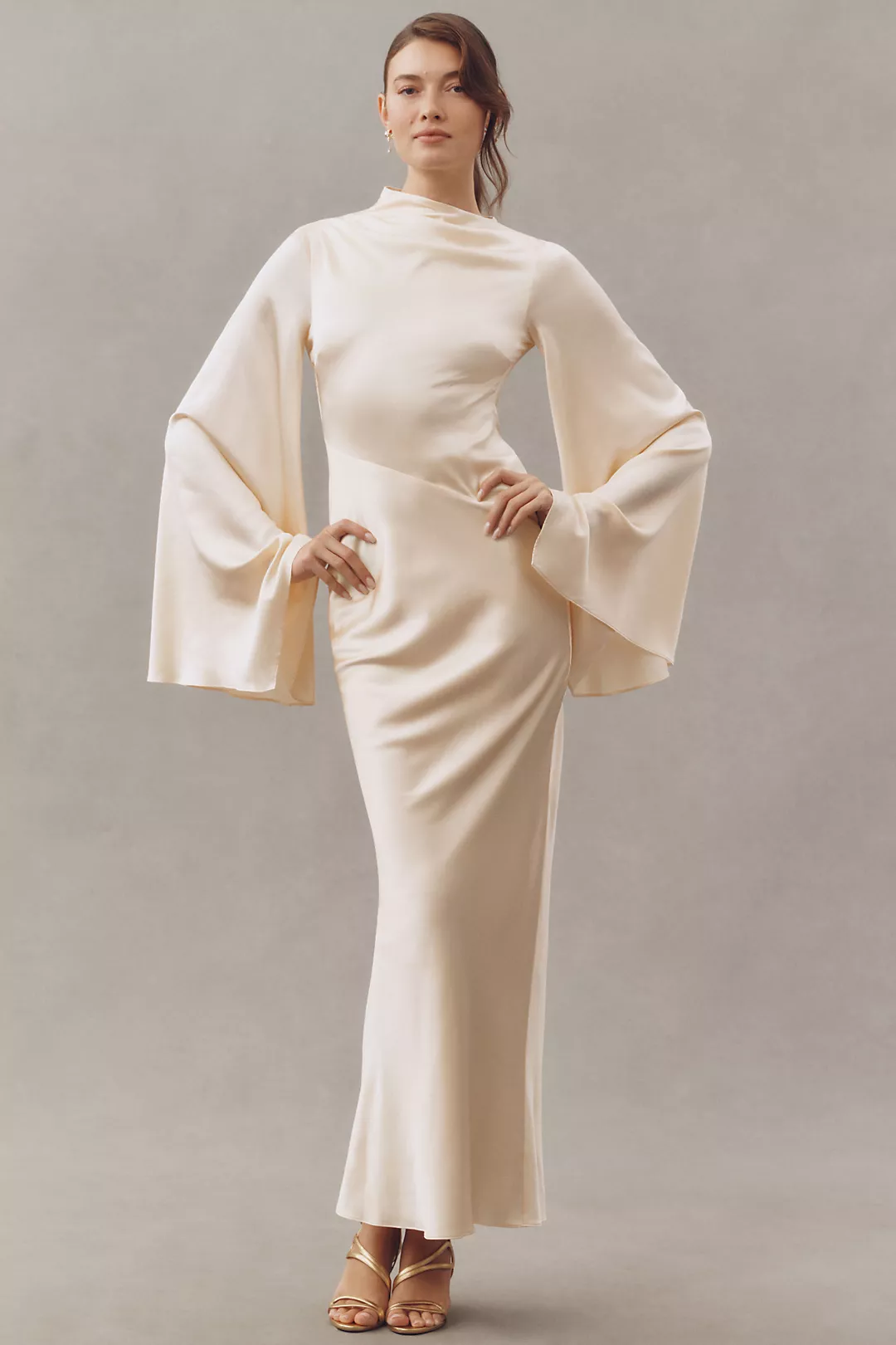 De La Vali Ondas Silk Maxi Dress