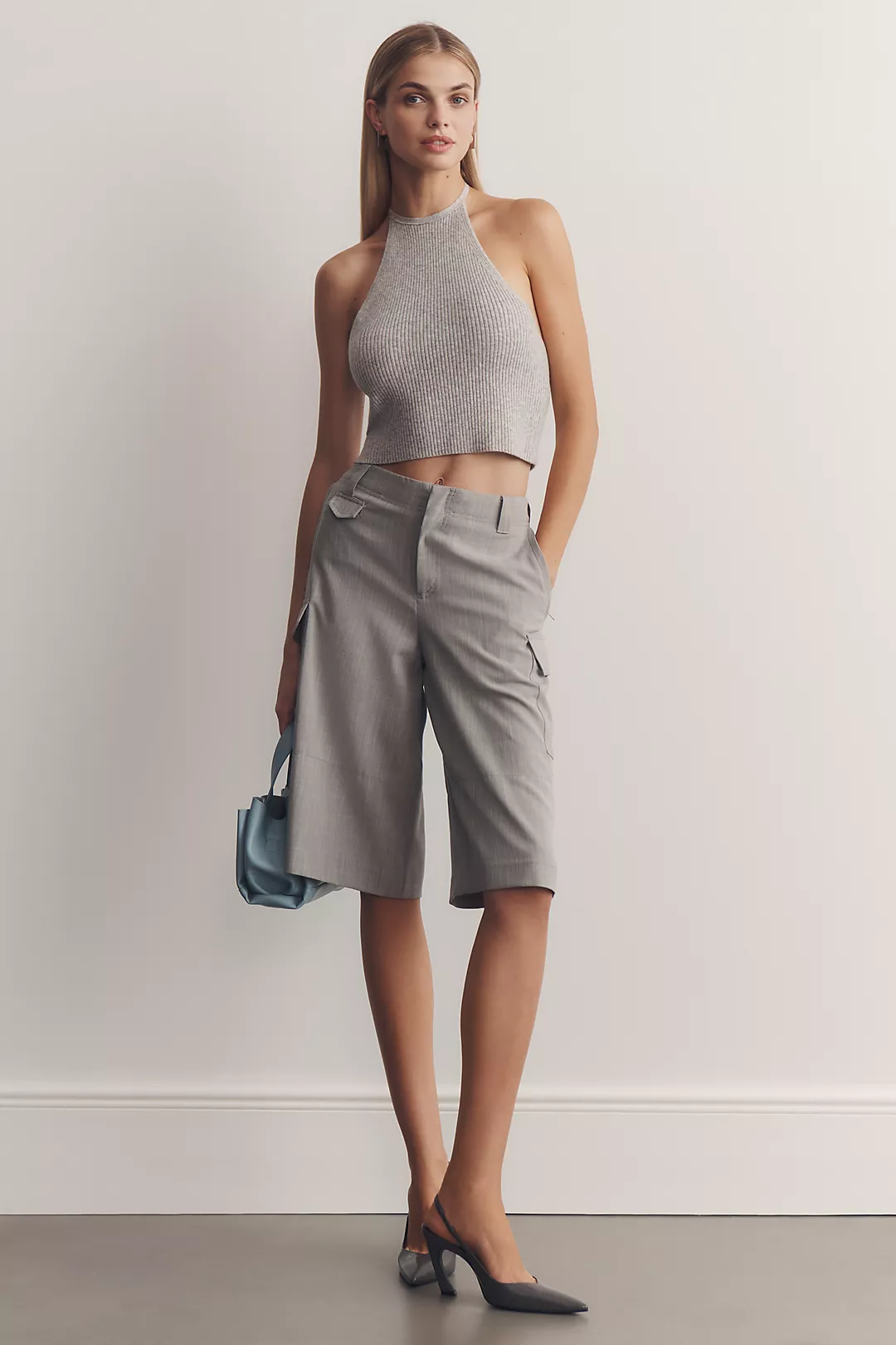 Maeve Backyard Slouchy Bermuda Shorts