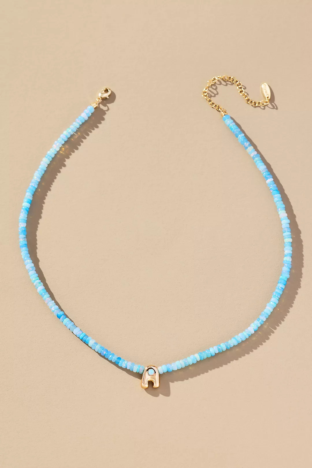 Beaded Bubble Monogram Necklace