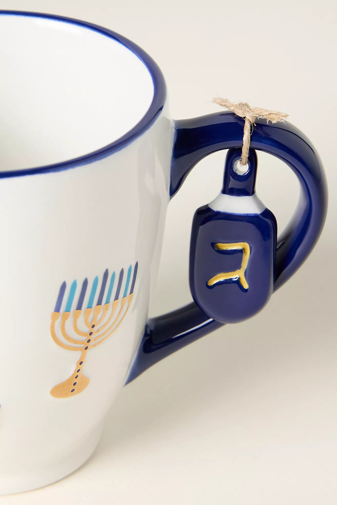 Hanukkah Dolomite Mug