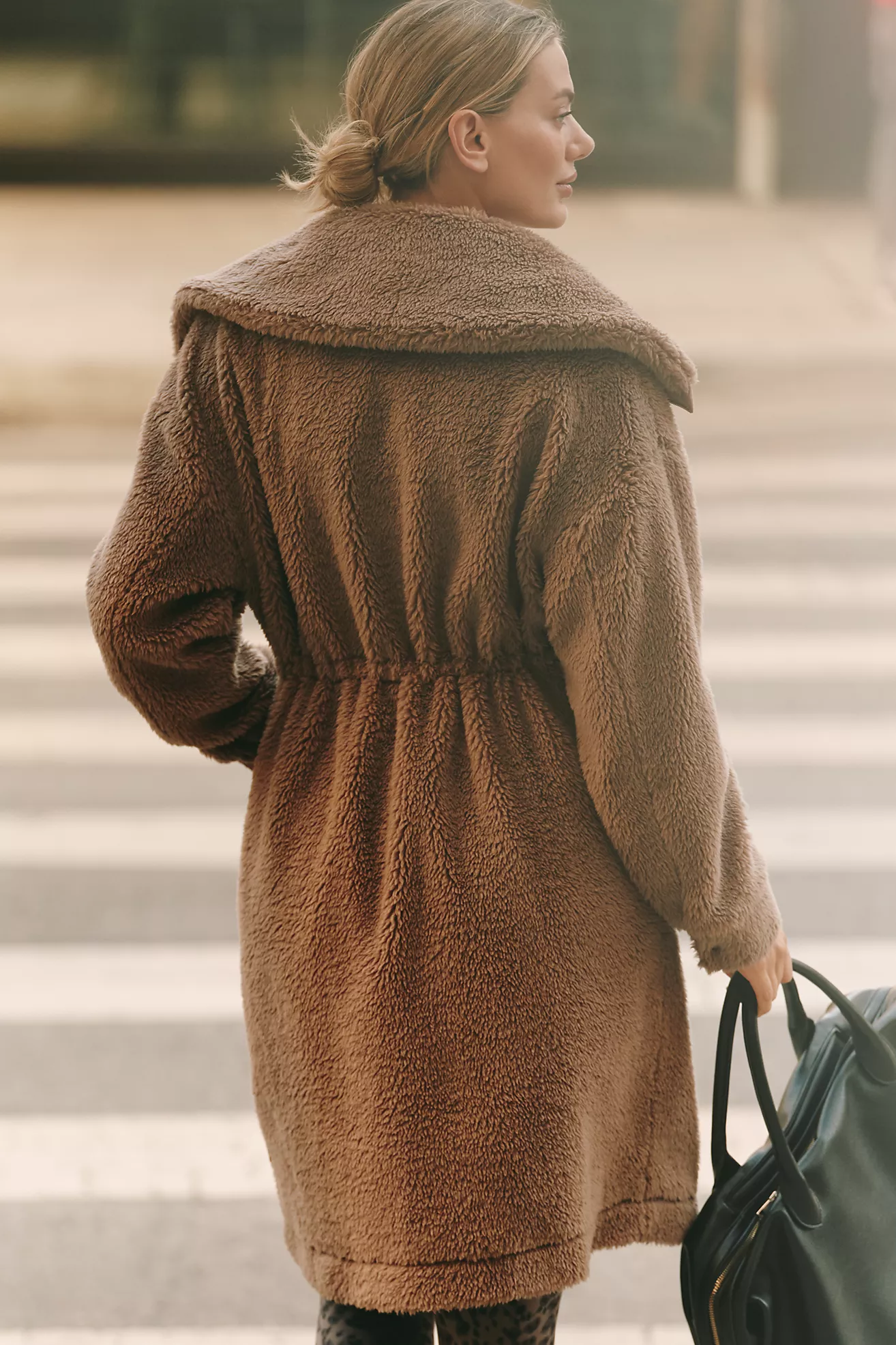 Varley Logan Longline Sherpa Fleece Coat