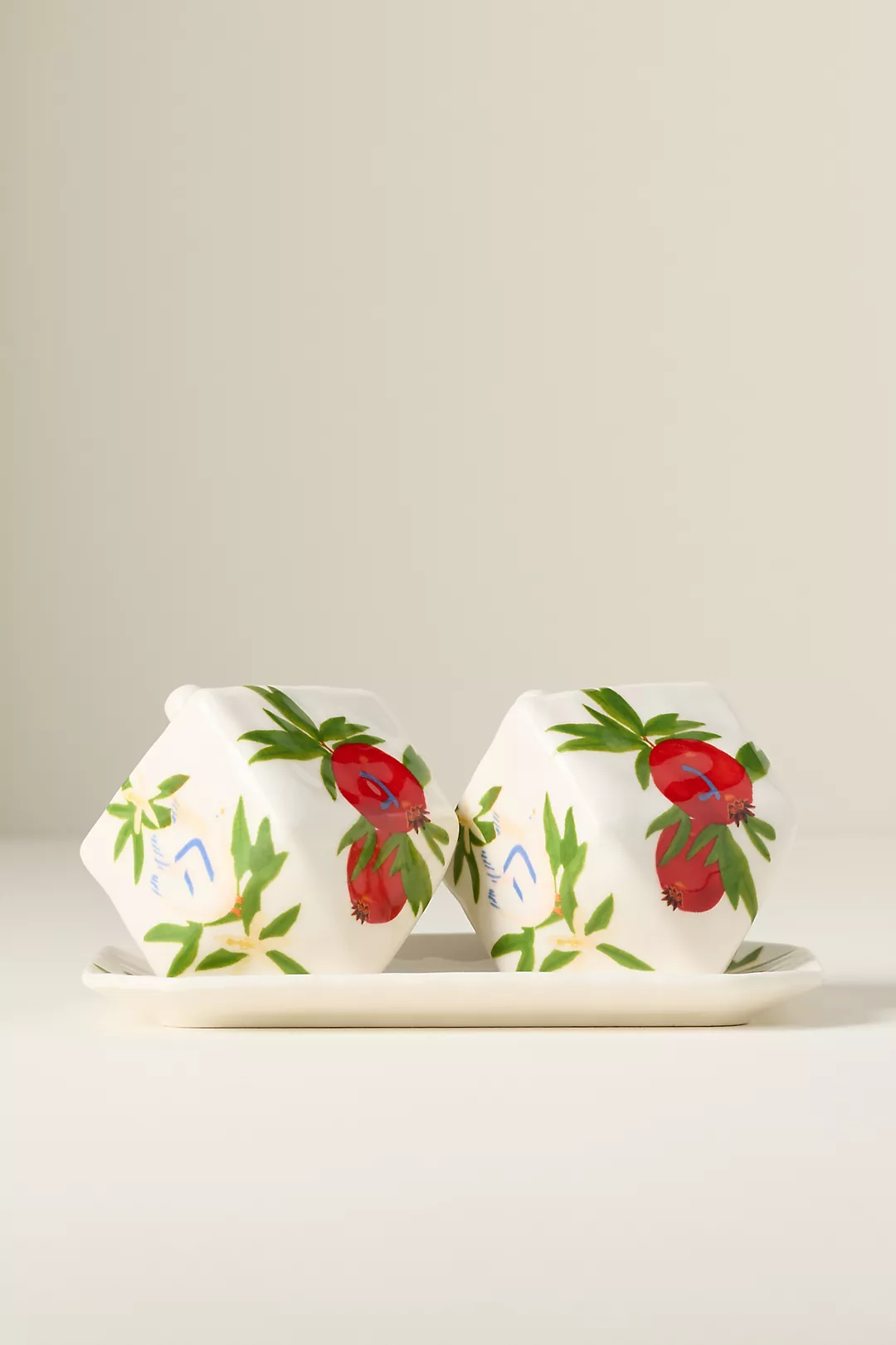 Leah Reena Goren Dreidel Stoneware Salt & Pepper Shakers