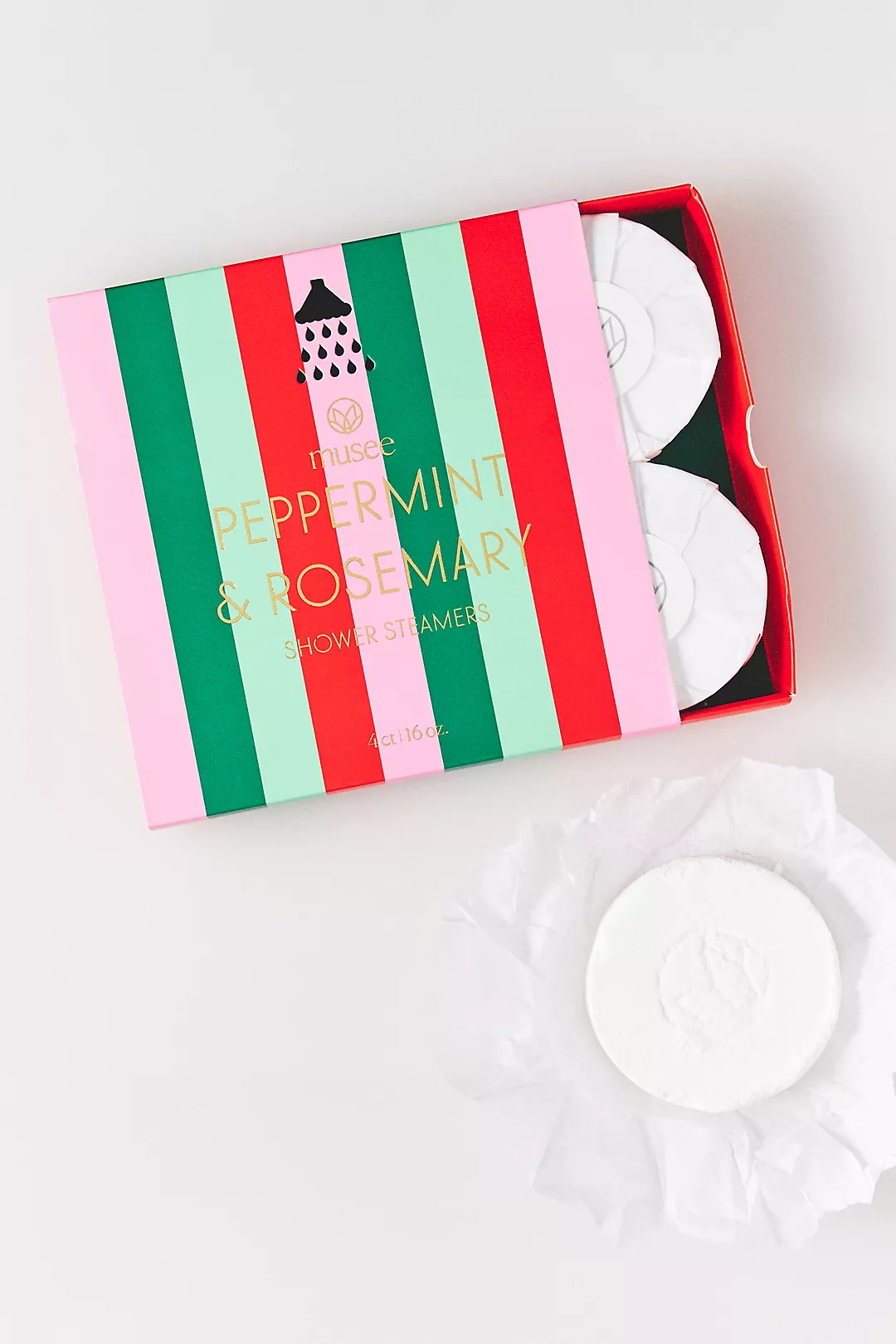 Musee Holiday Shower Steamers, Set of 4