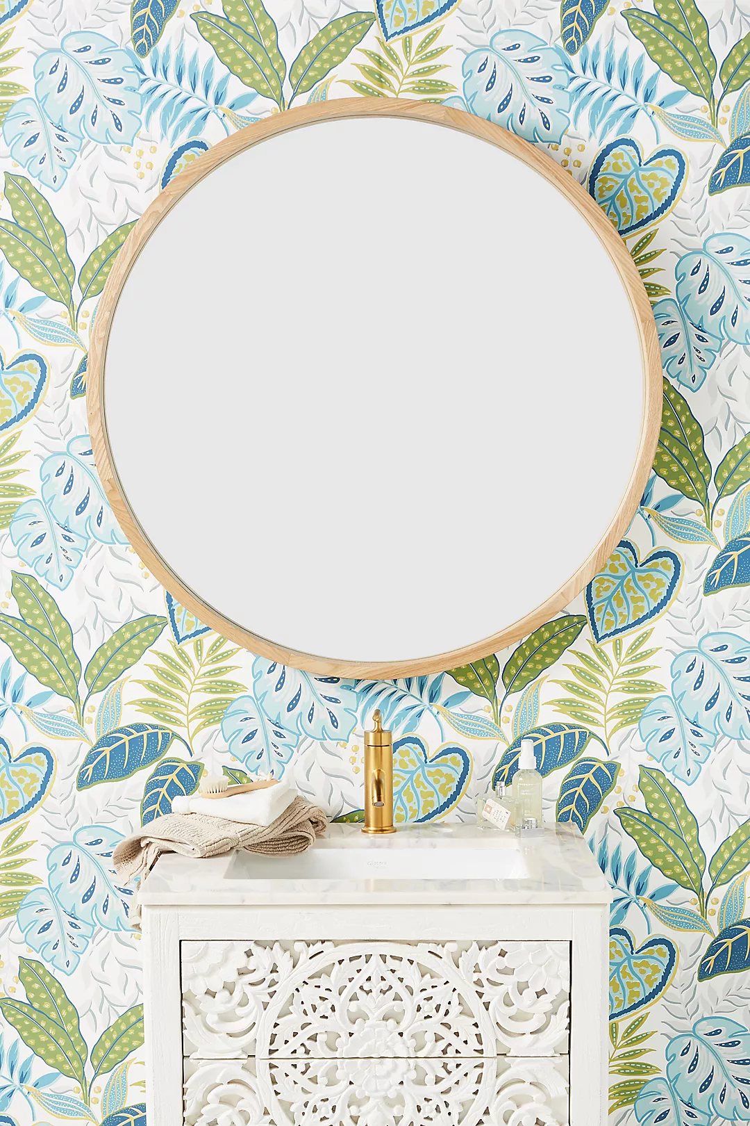 Rowan Wood Finish Mirror