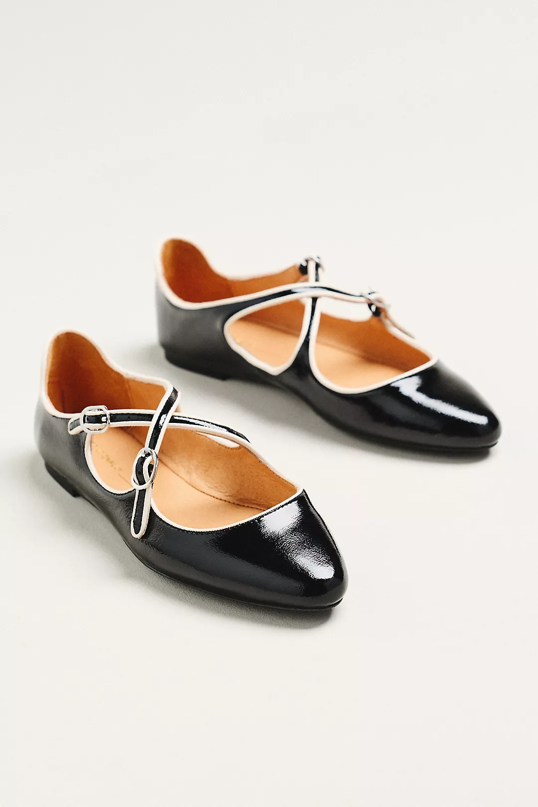 Intentionally Blank Vandam Criss-Cross Mary Jane Flats