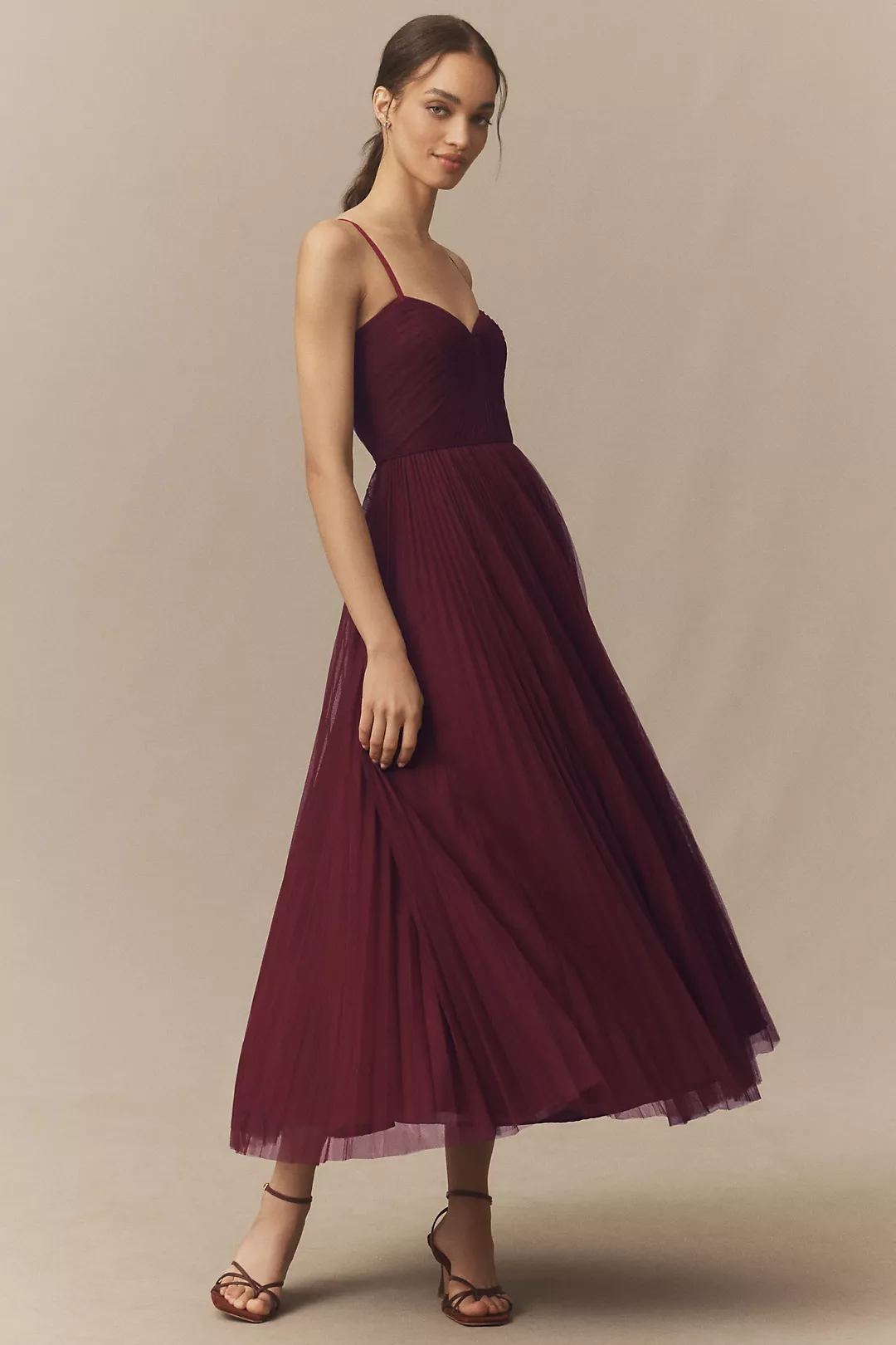 Hutch Virginia Sleeveless Sweetheart A-Line Maxi Dress