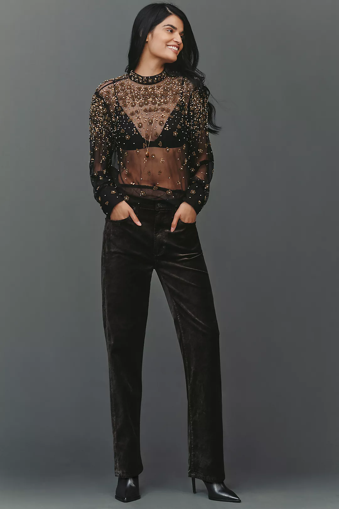 Citizens of Humanity Delfina High-Rise Straight-Leg Jeans