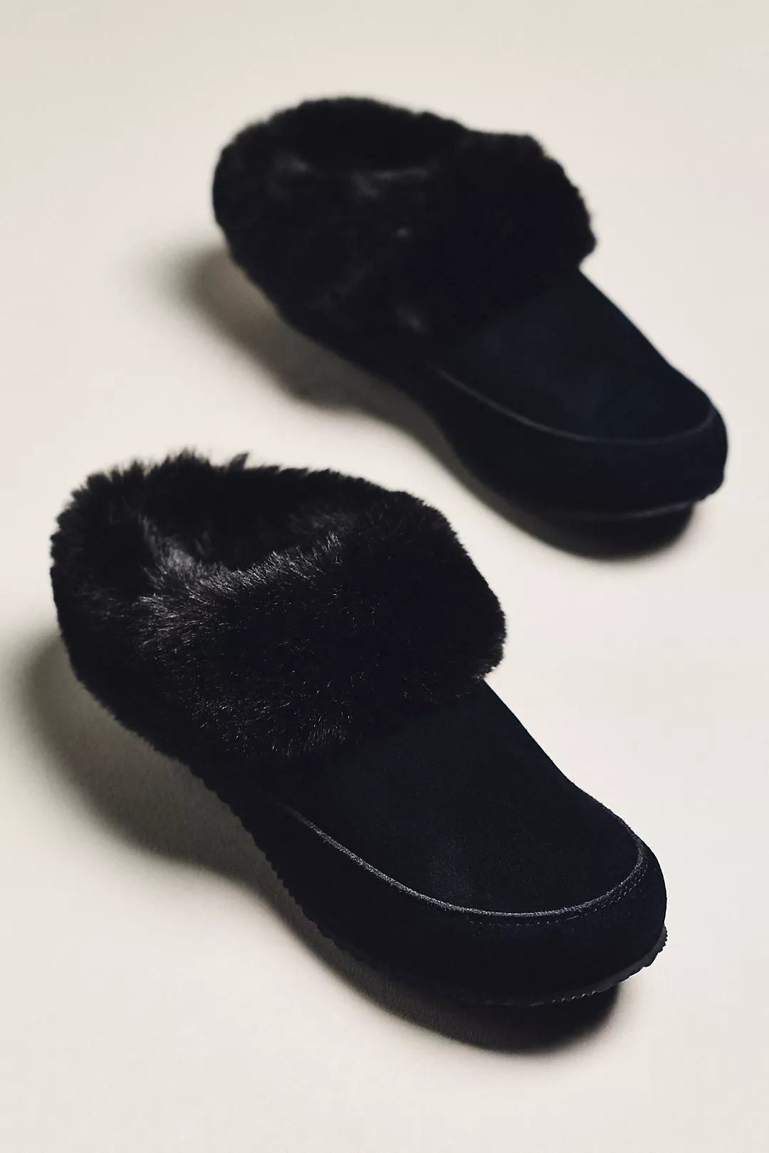 SOREL GO Coffee Run Suede Faux Fur Slippers