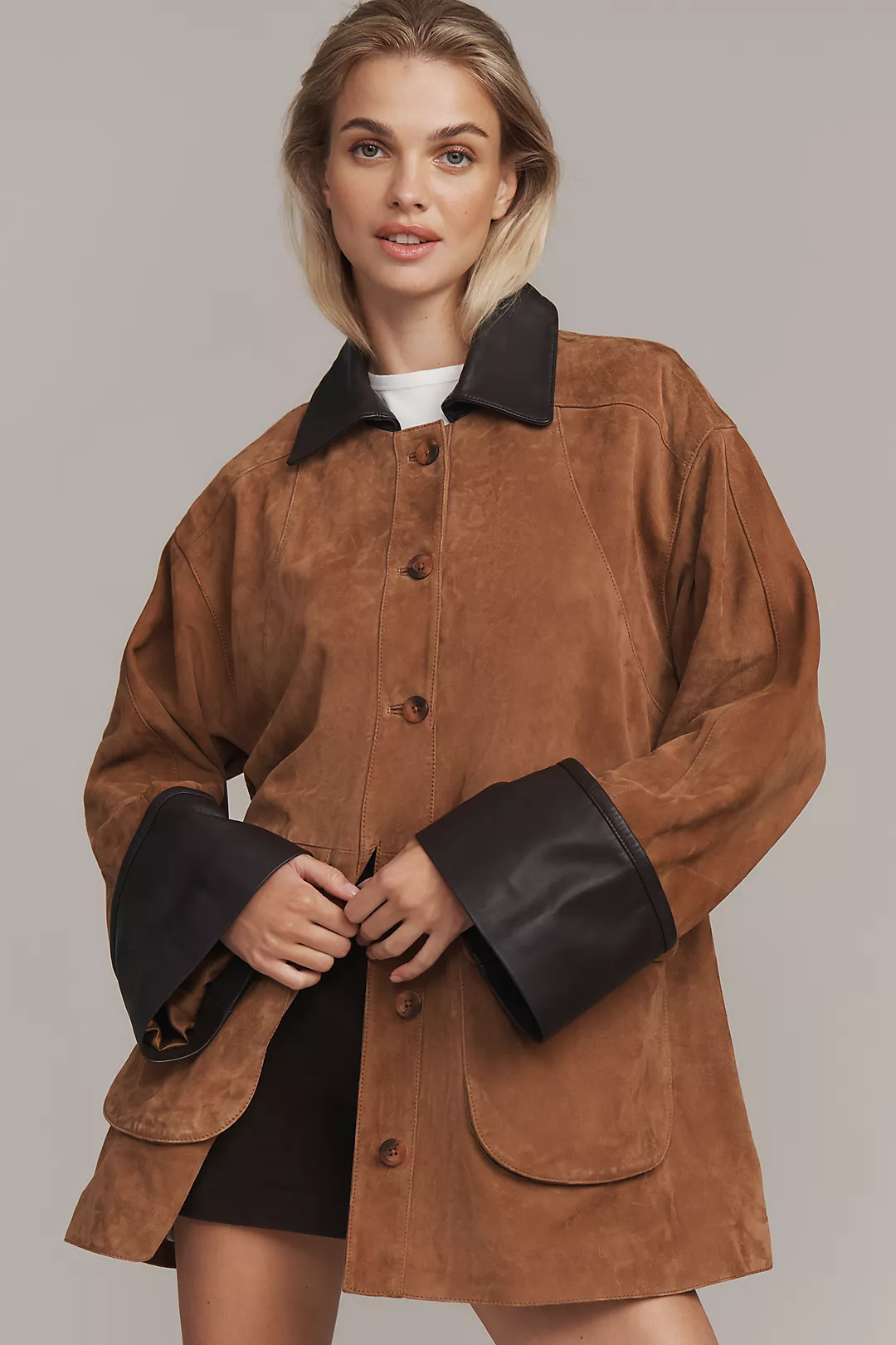 Pilcro Adelaide Suede Barn Jacket