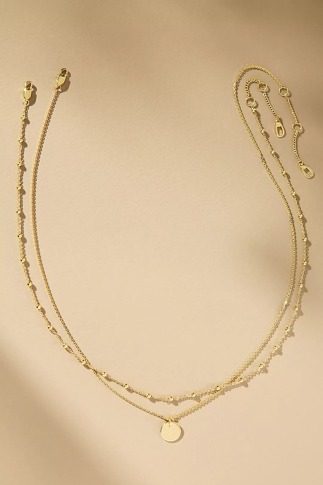 Ana Luisa Willow Coin Pendant Necklaces, Set of 2