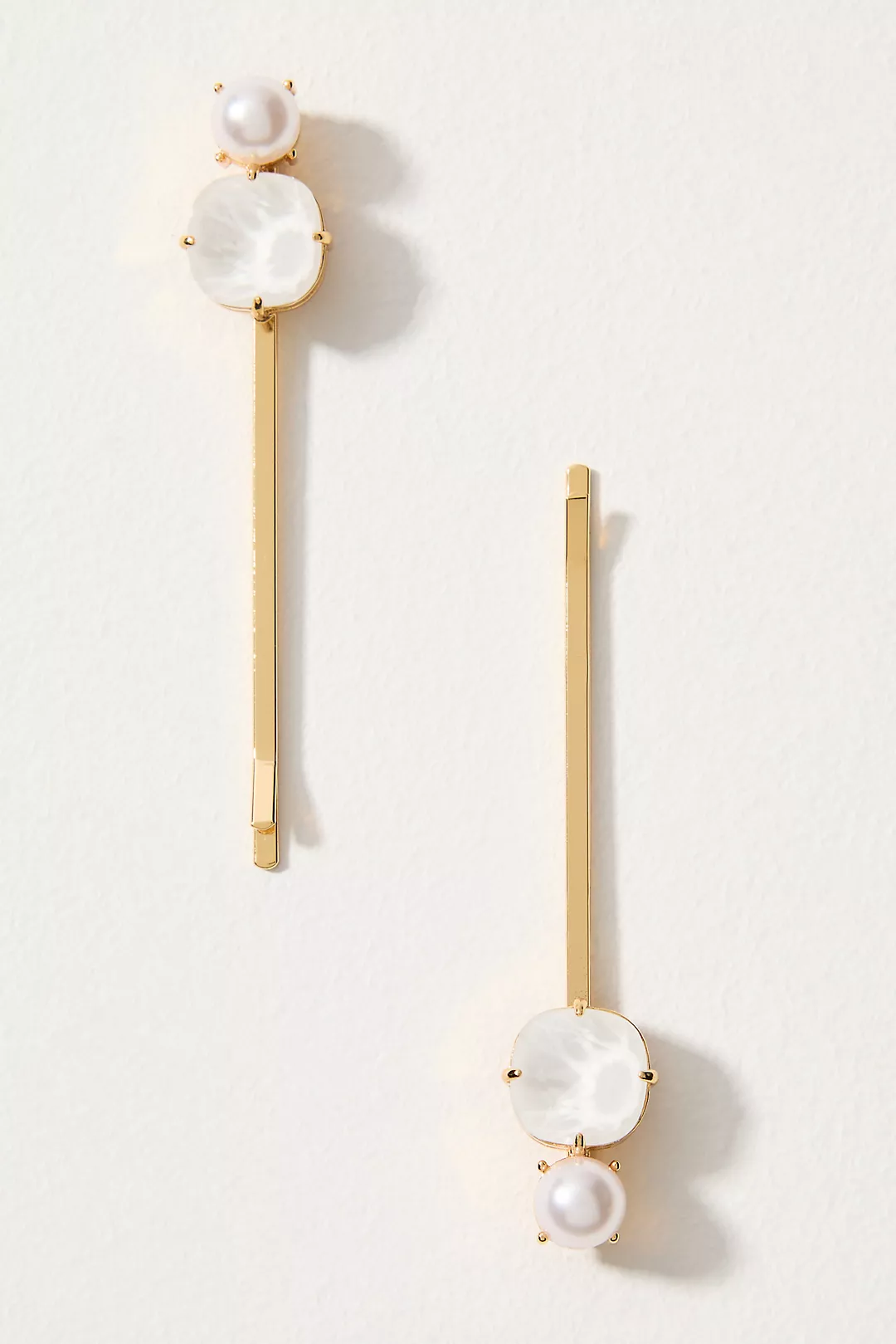 Violet & Brooks Pearl & Crystal Bobby Pins, Set of 2