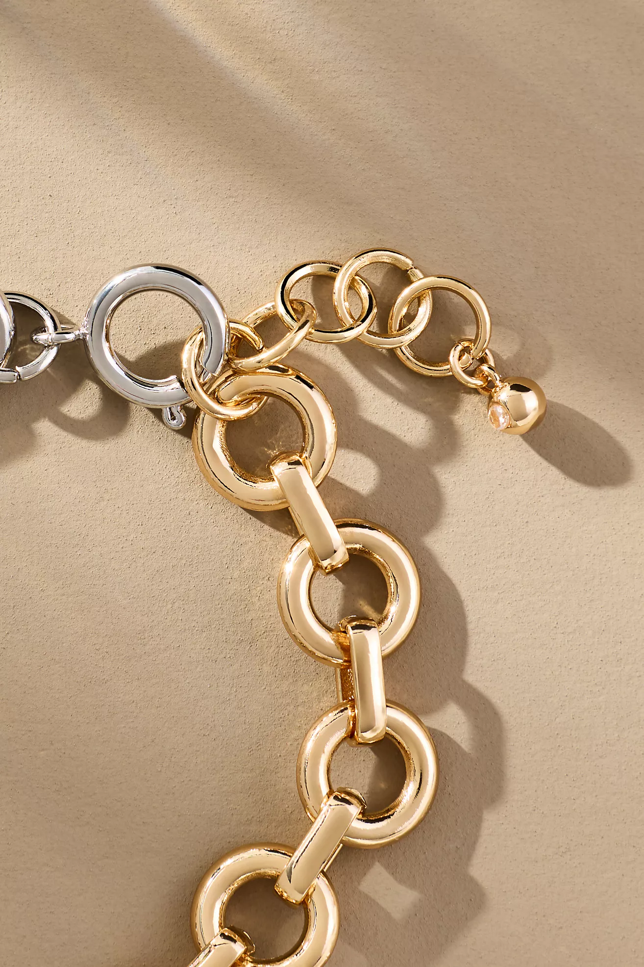 Mixed Metal Link Bracelet