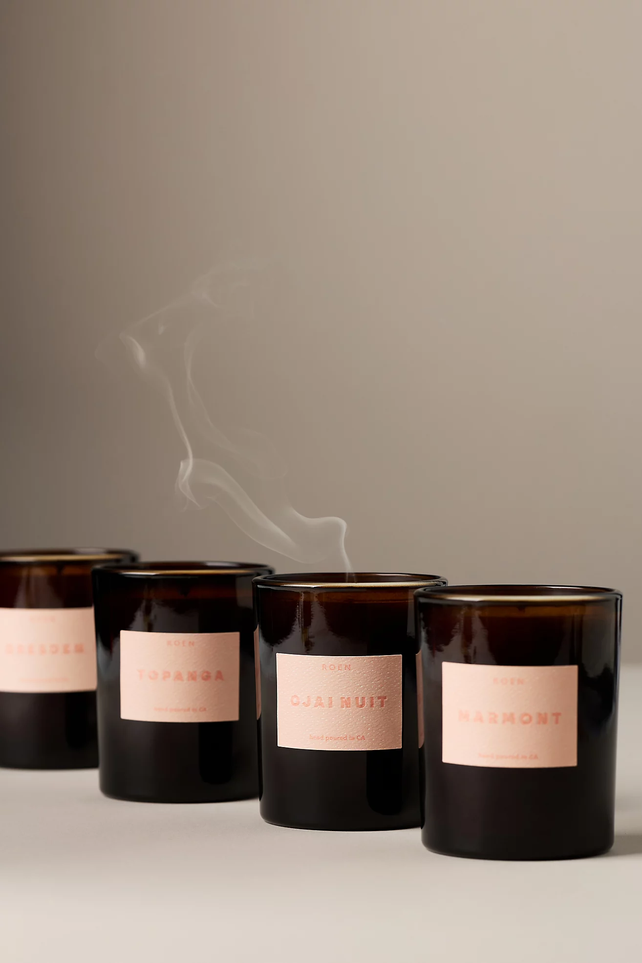 ROEN Woody Topanga Boxed Glass Candle