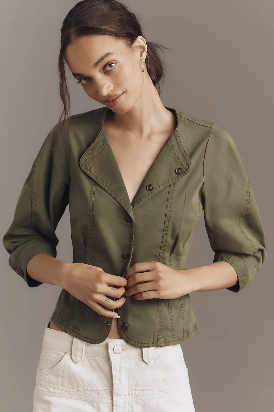 Pilcro Utility Corset Top