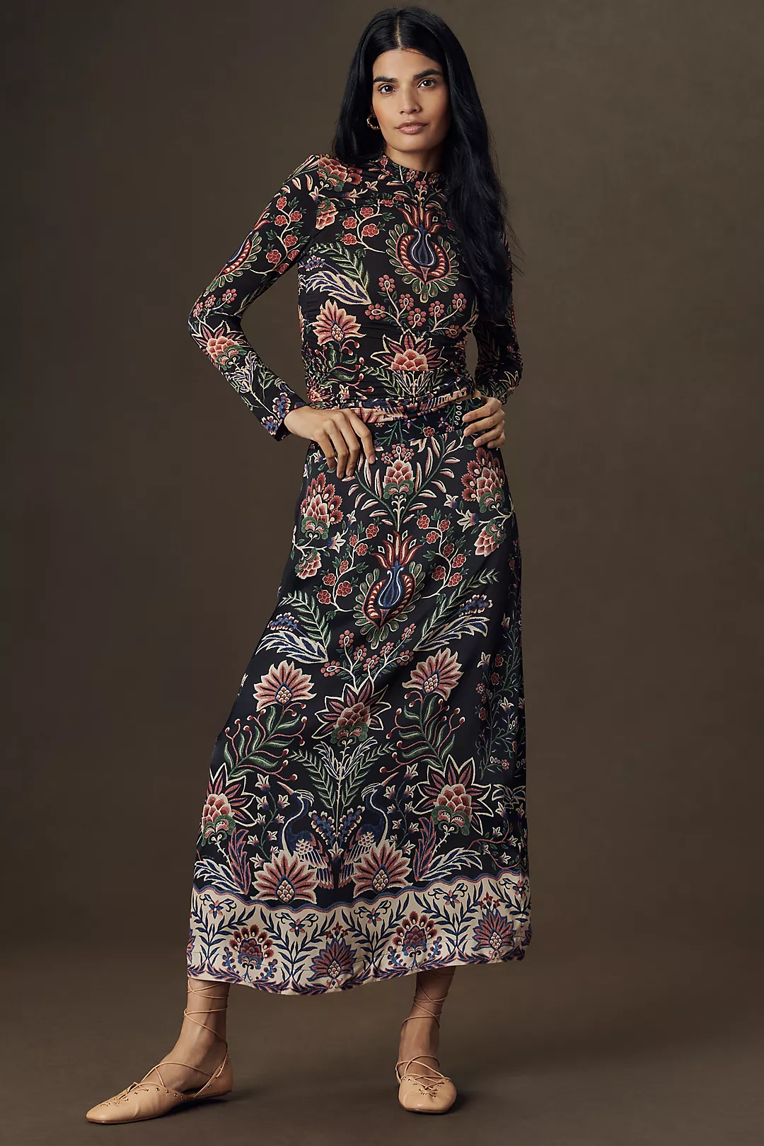 Farm Rio Garden Midi Skirt