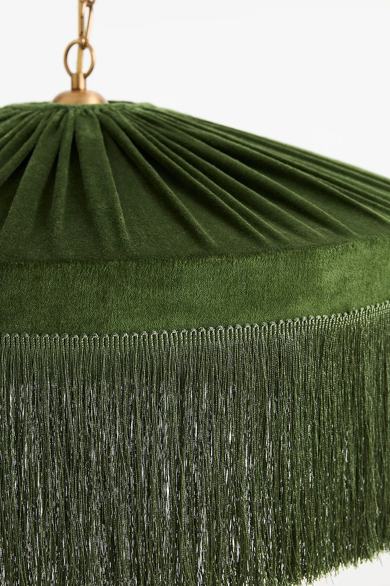 Sinclair Tassel-Fringed Velvet Pendant