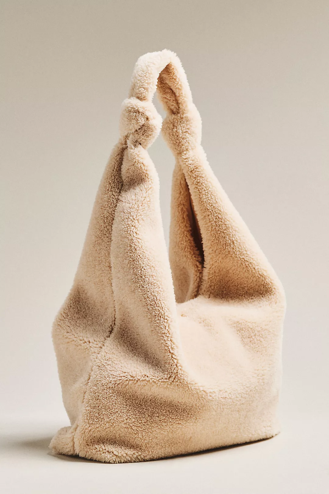 The Love Knot Slouchy Bag: Sherpa Fleece Edition