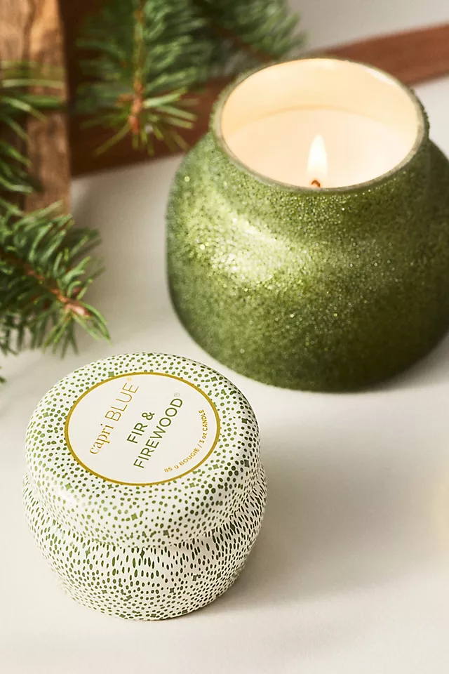 Capri Blue Woody Fir & Firewood Stacked Candle Gift Set