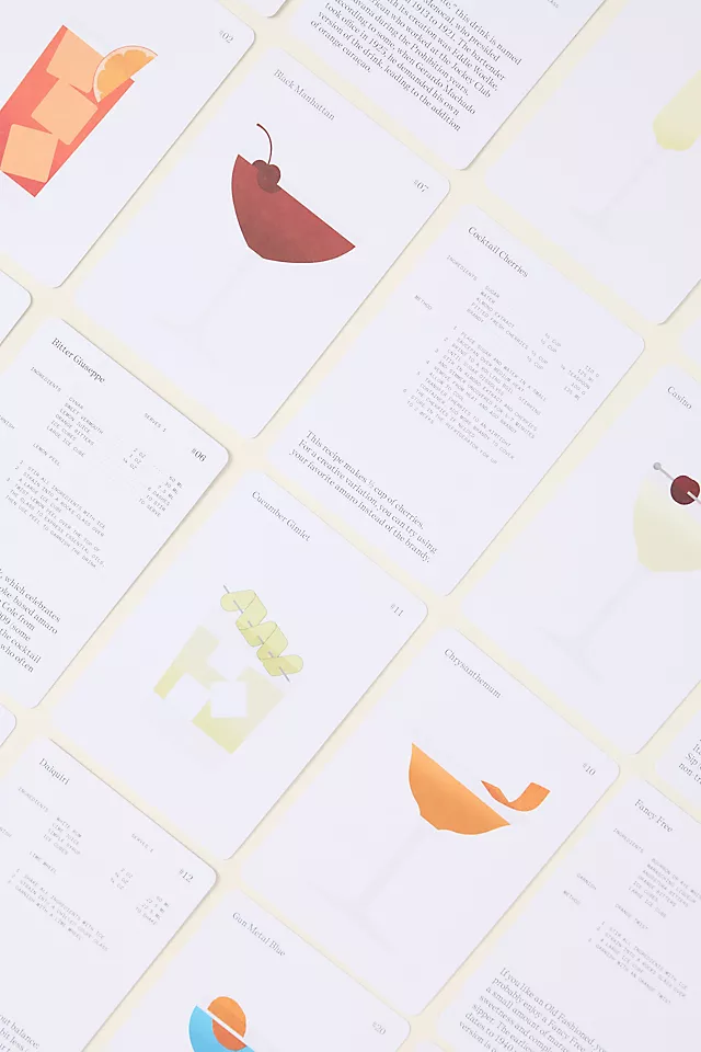 The Cocktail Cabinet: 50 Cocktail Recipes Card Deck