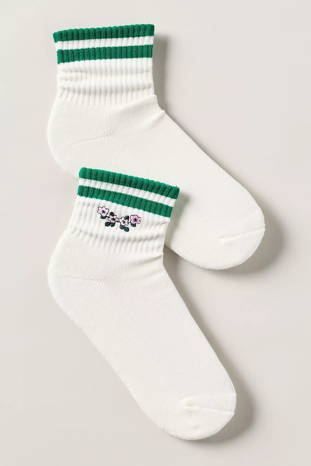 Sporty Floral Crew Socks