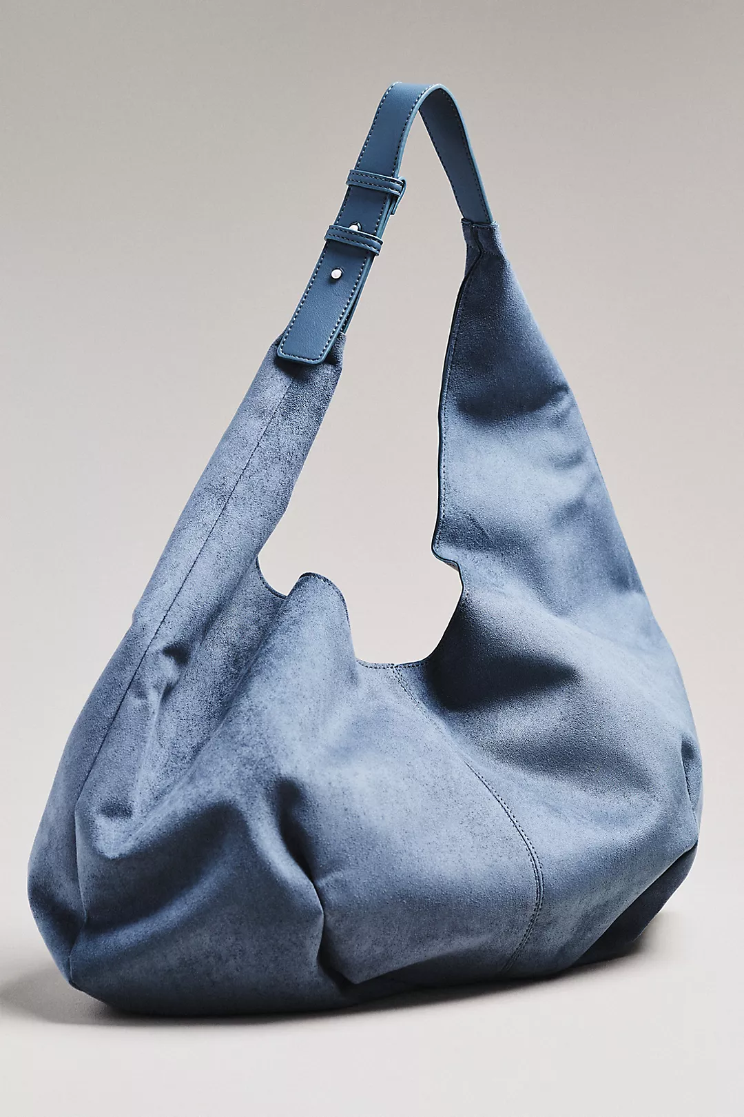 Large Faux-Suede Slouchy Tote
