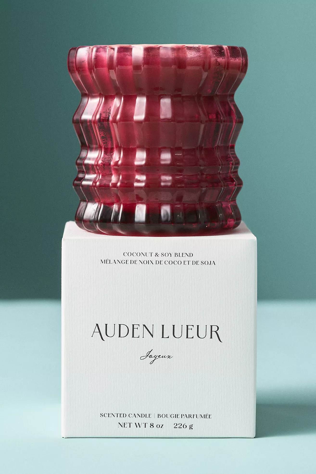 Auden Lueur Gourmand Joyeux Boxed Glass Candle