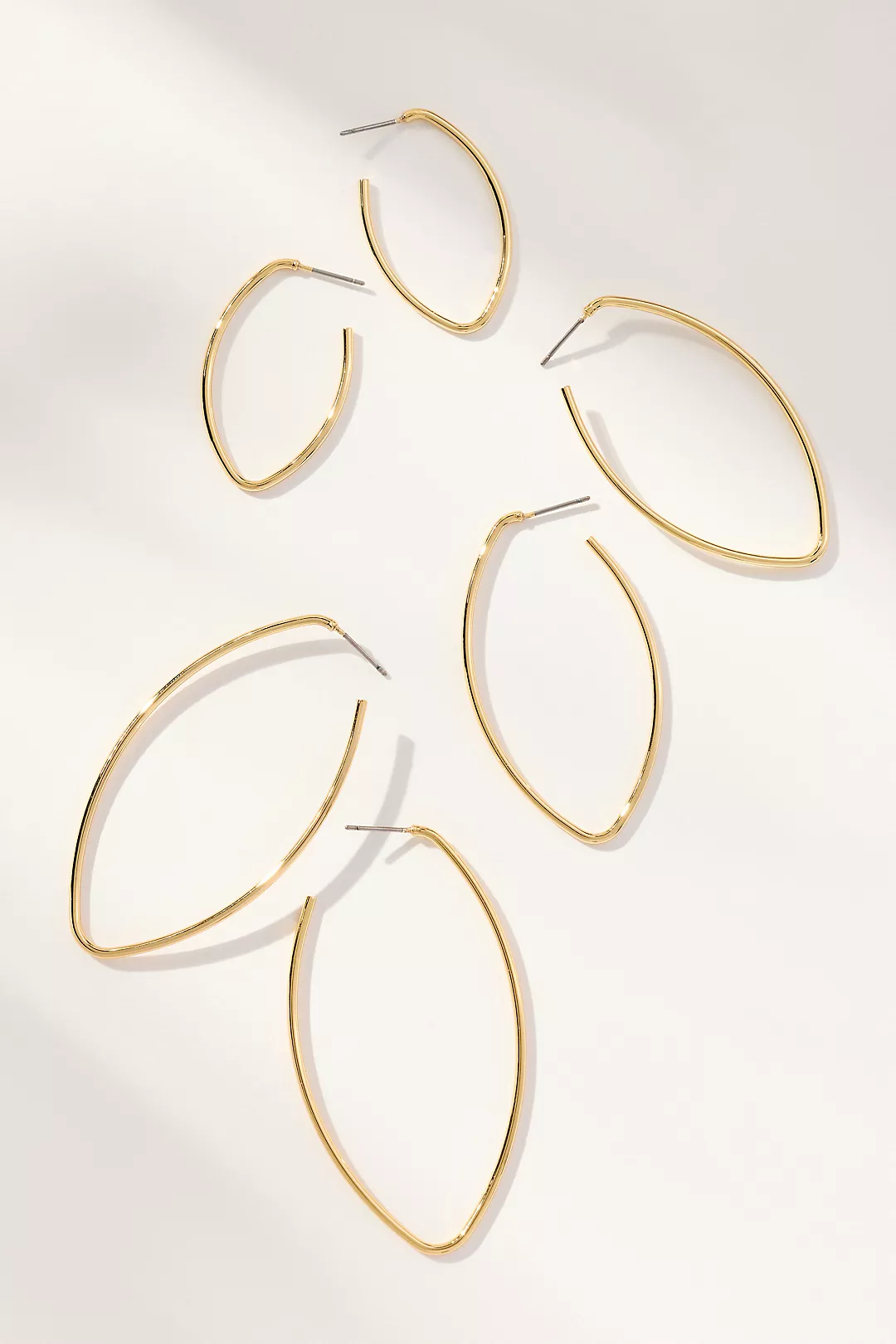 Graduated Hoop Earrings, Set of 3