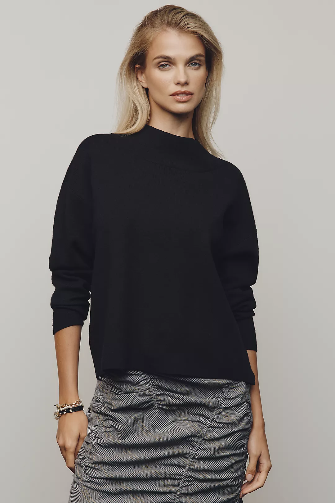 The Carys Mock-Neck Sweater by Maeve