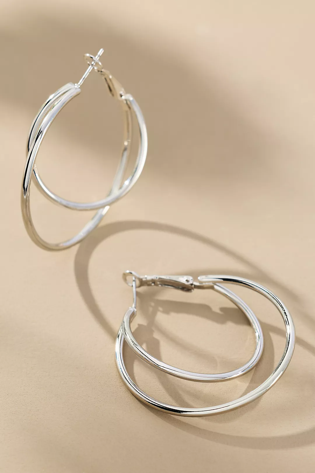 Double-Layer Hoop Earrings