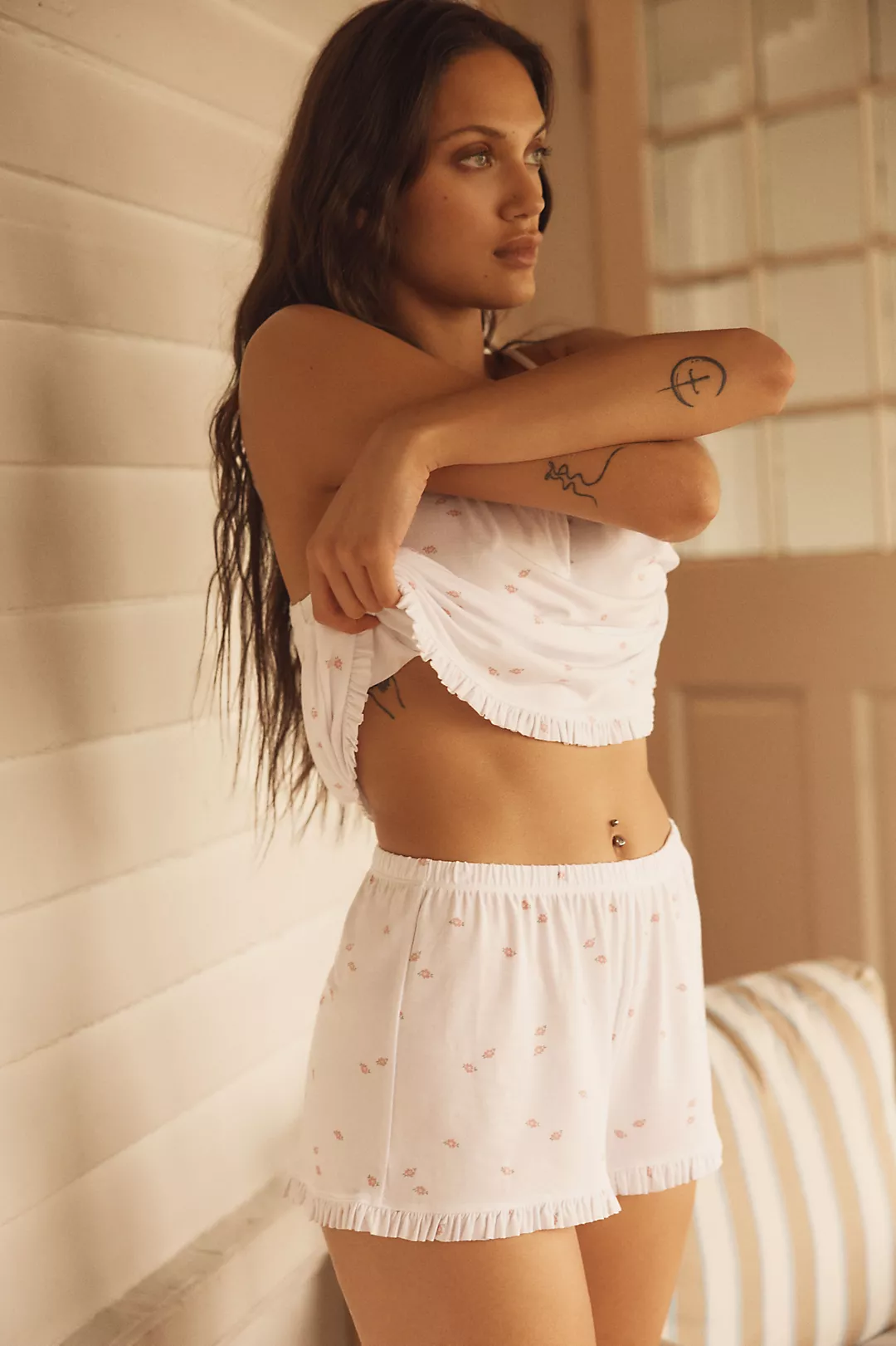 Eberjey Gisele Printed Shorts Pajama Set