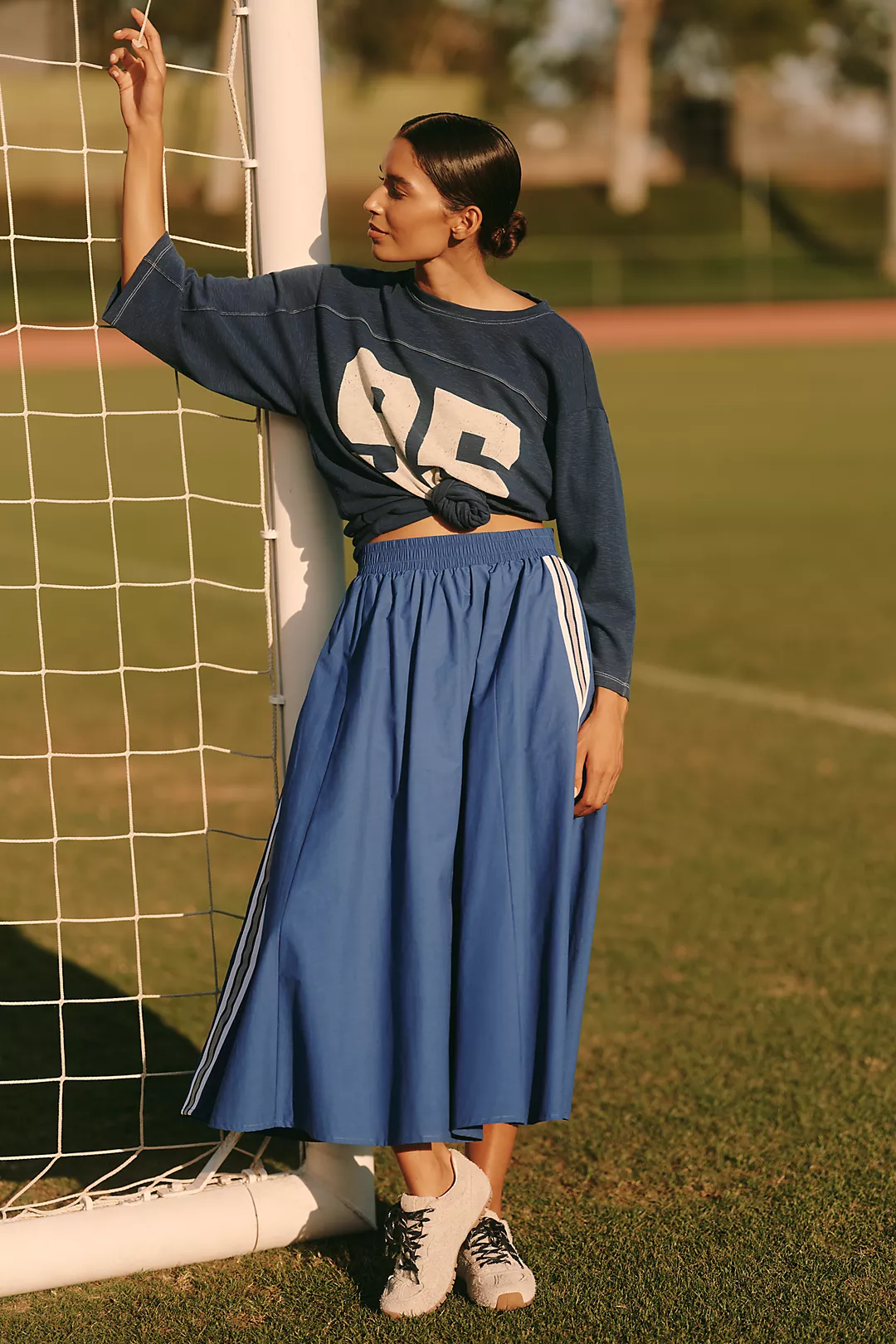 Daily Practice Game Day Track Midi Skirt
