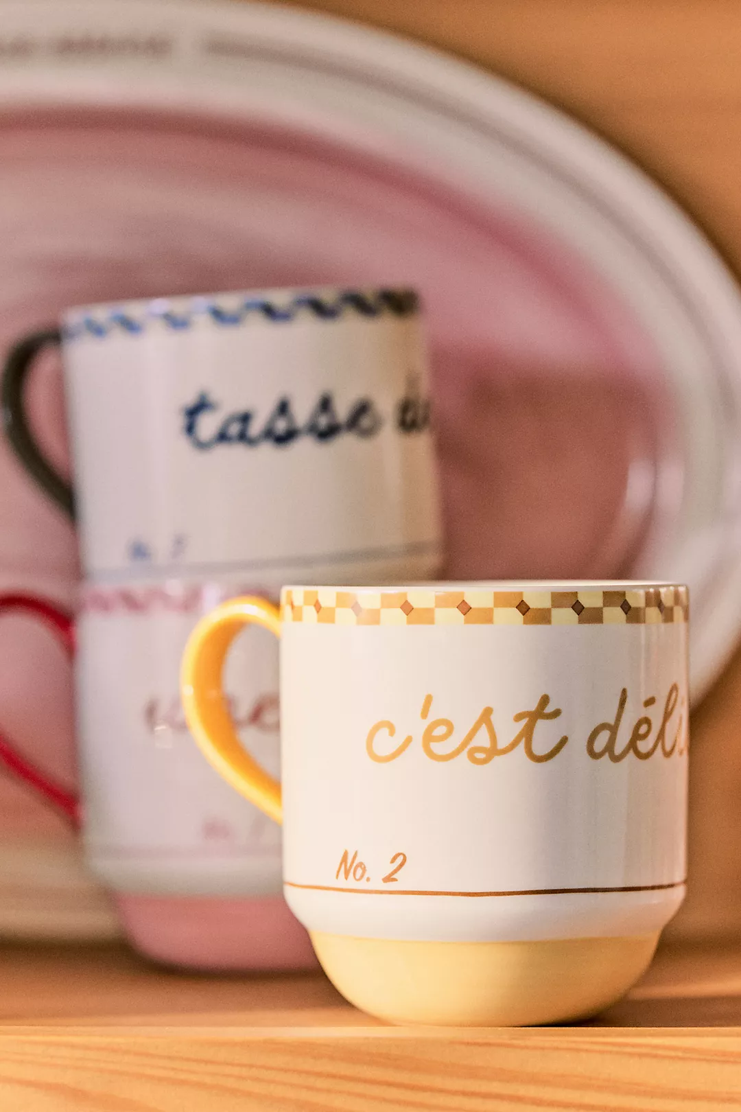 Café Violette Handpainted Stoneware Mug