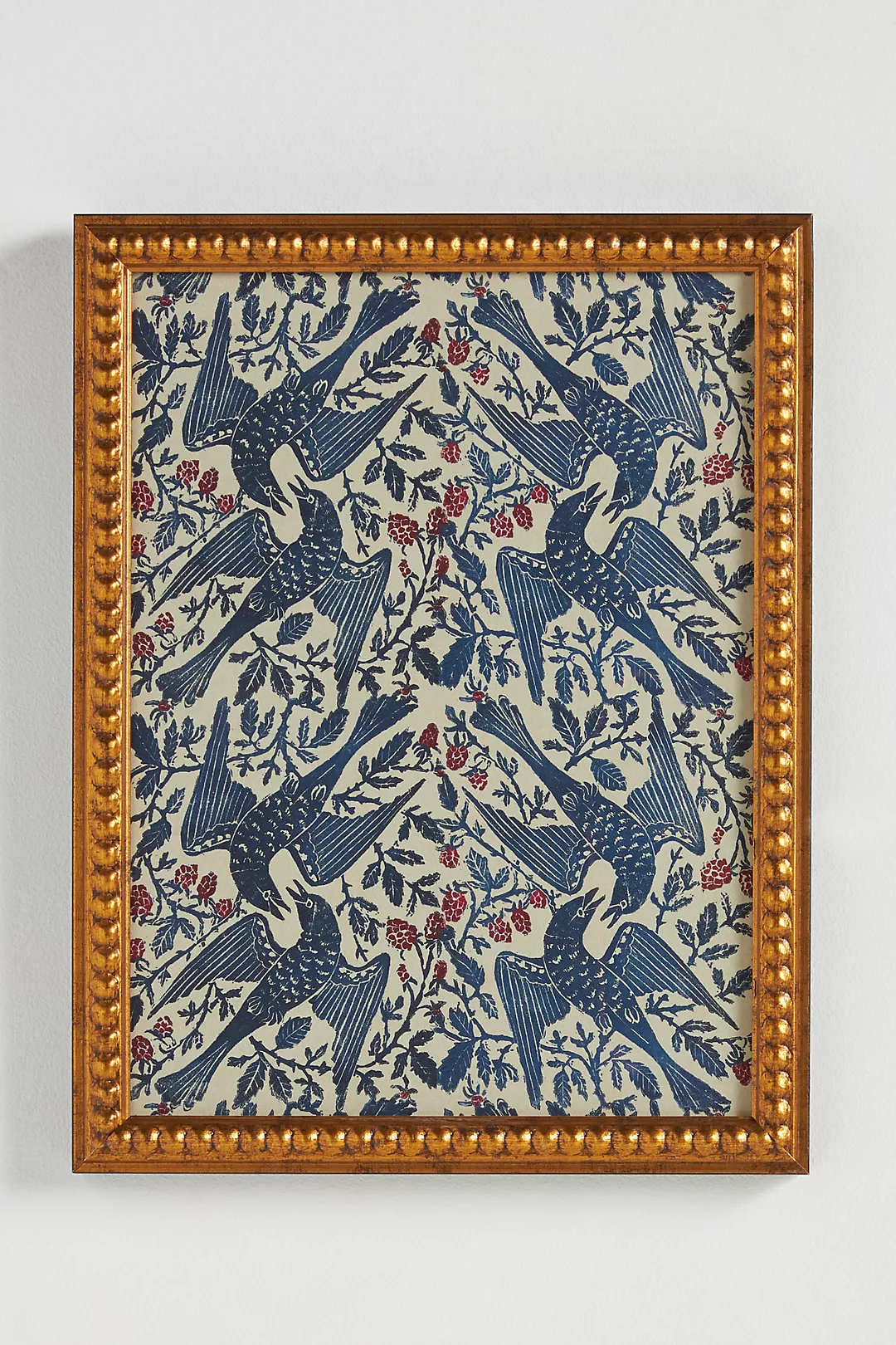 Robins and Raspberries Wall Art