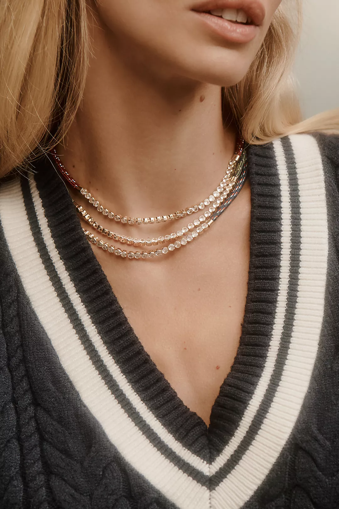 Corded Crystal Necklace