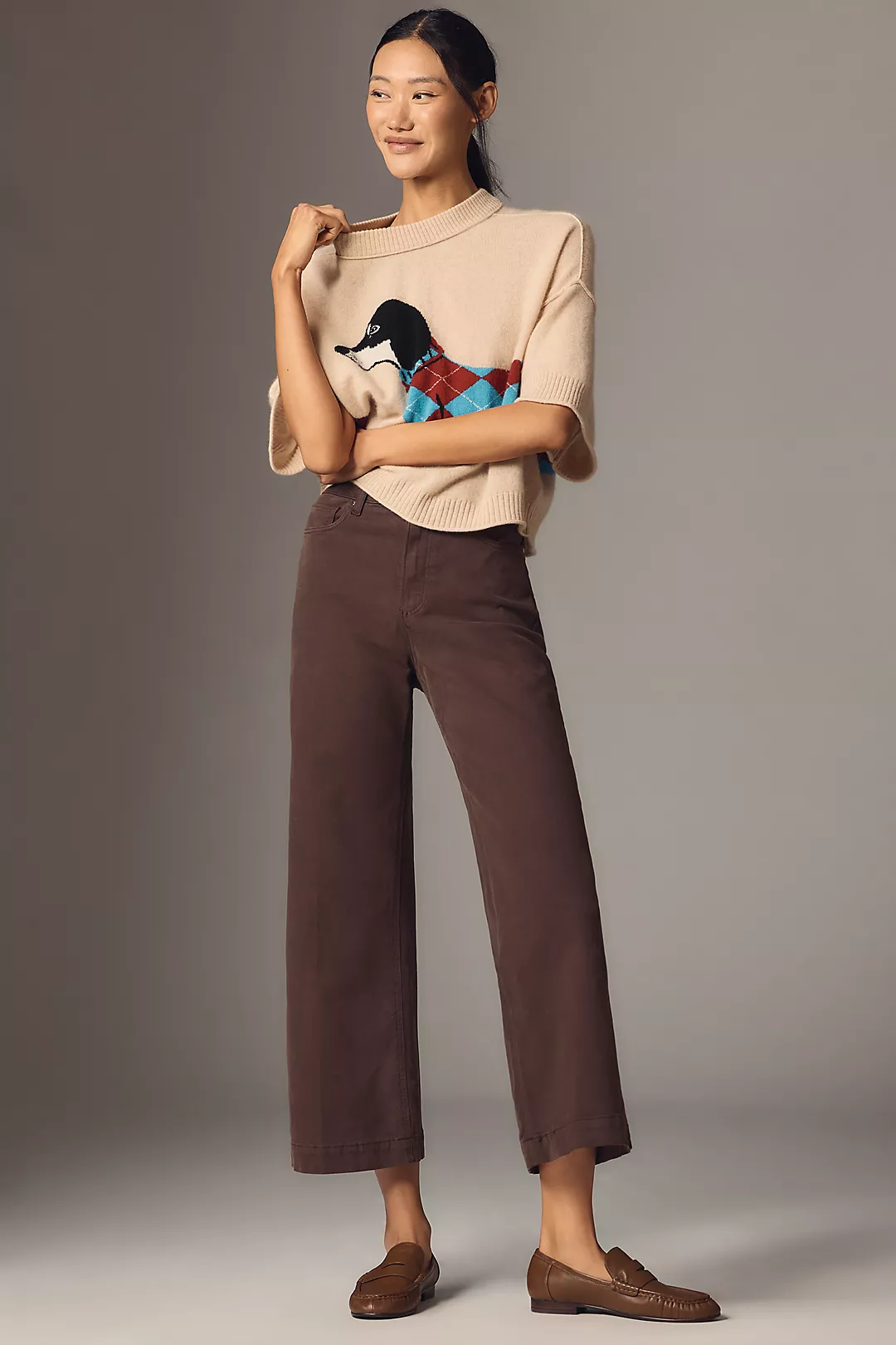 PAIGE Anessa High-Rise Crop Wide-Leg Jeans