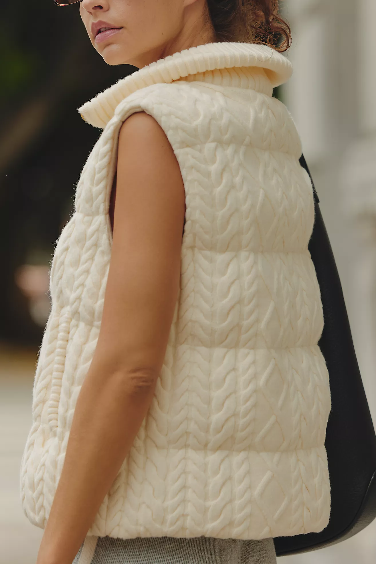 Varley Irina Cable-Knit Gilet Vest