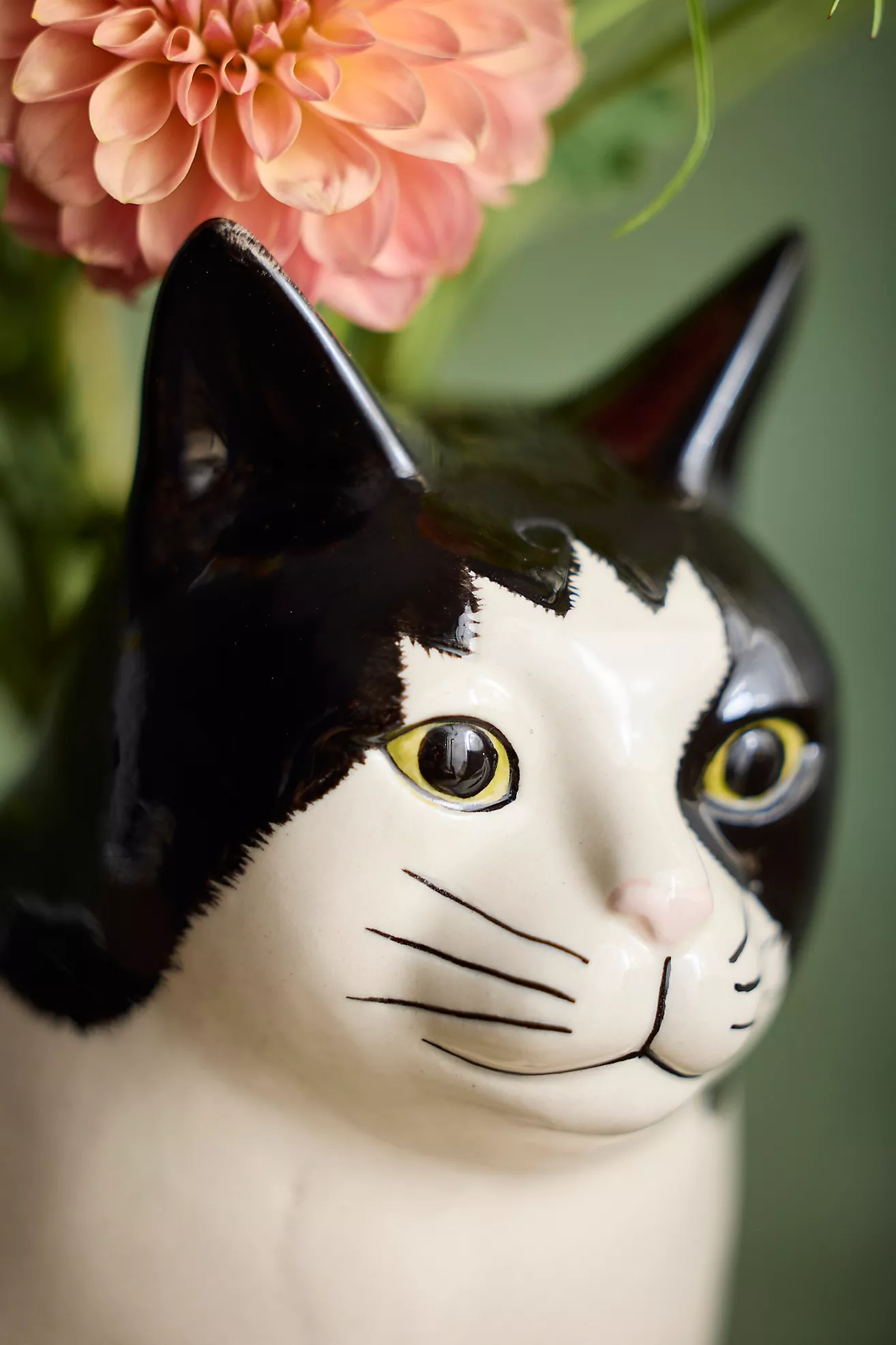 Quail Ceramics Barney Cat Vase