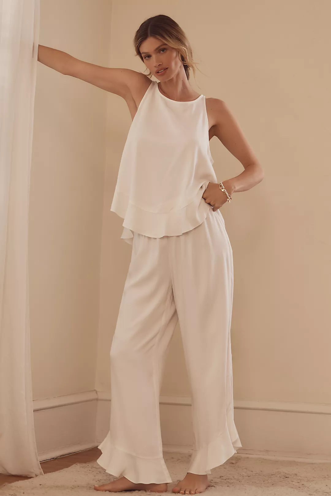 Half Asleep Ruffle Pant Set