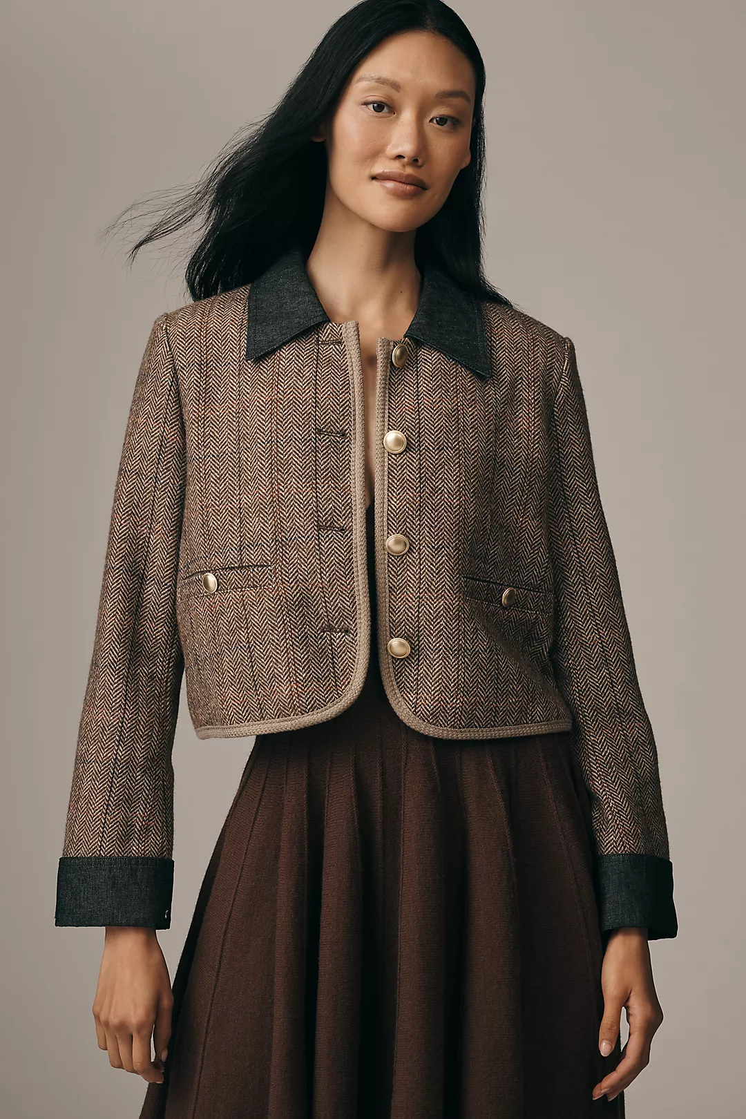 Maeve Wool Blend Shrunken Heritage Lady Jacket