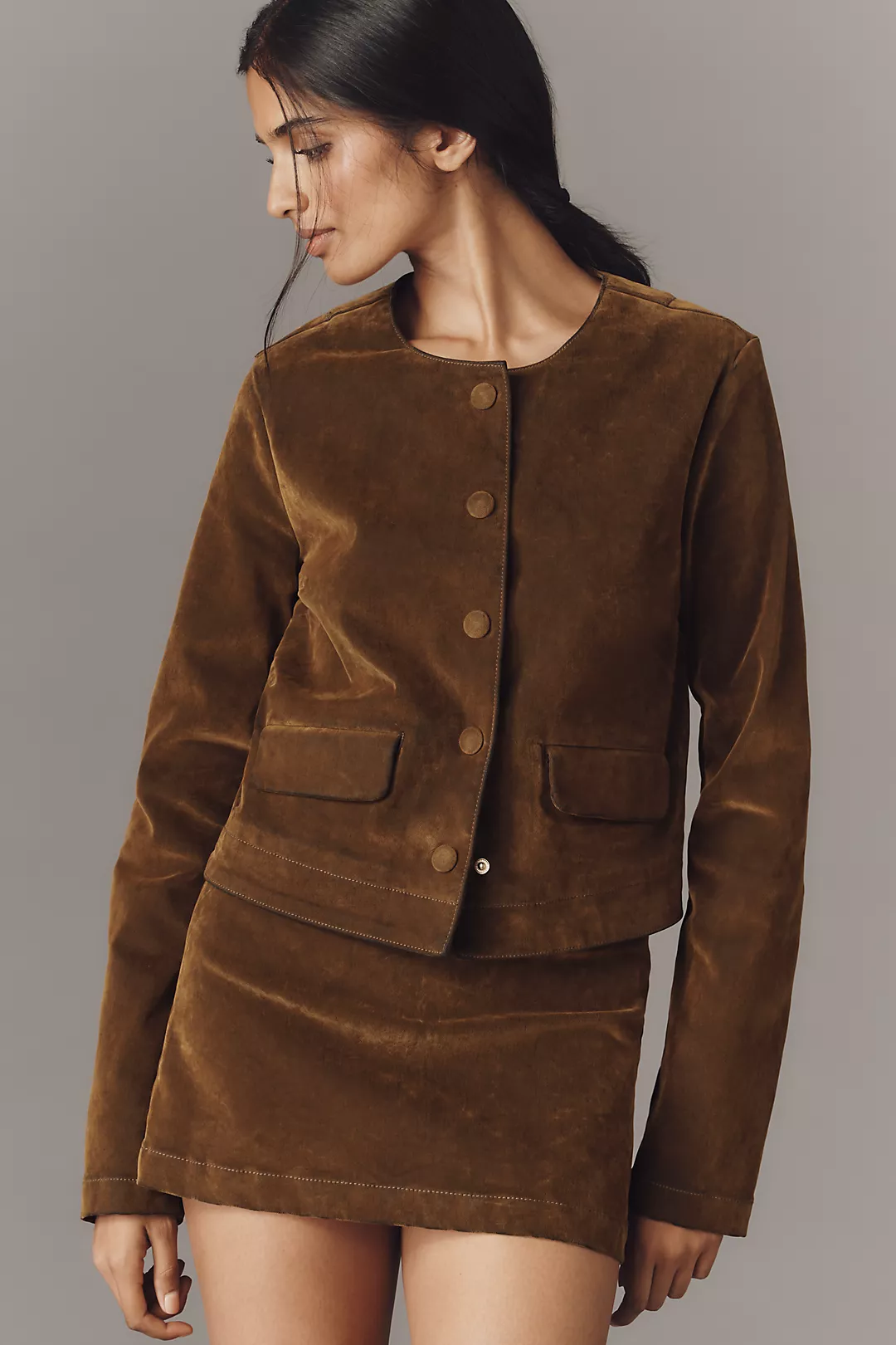 Joe's Jeans Flocked Faux-Suede Jacket