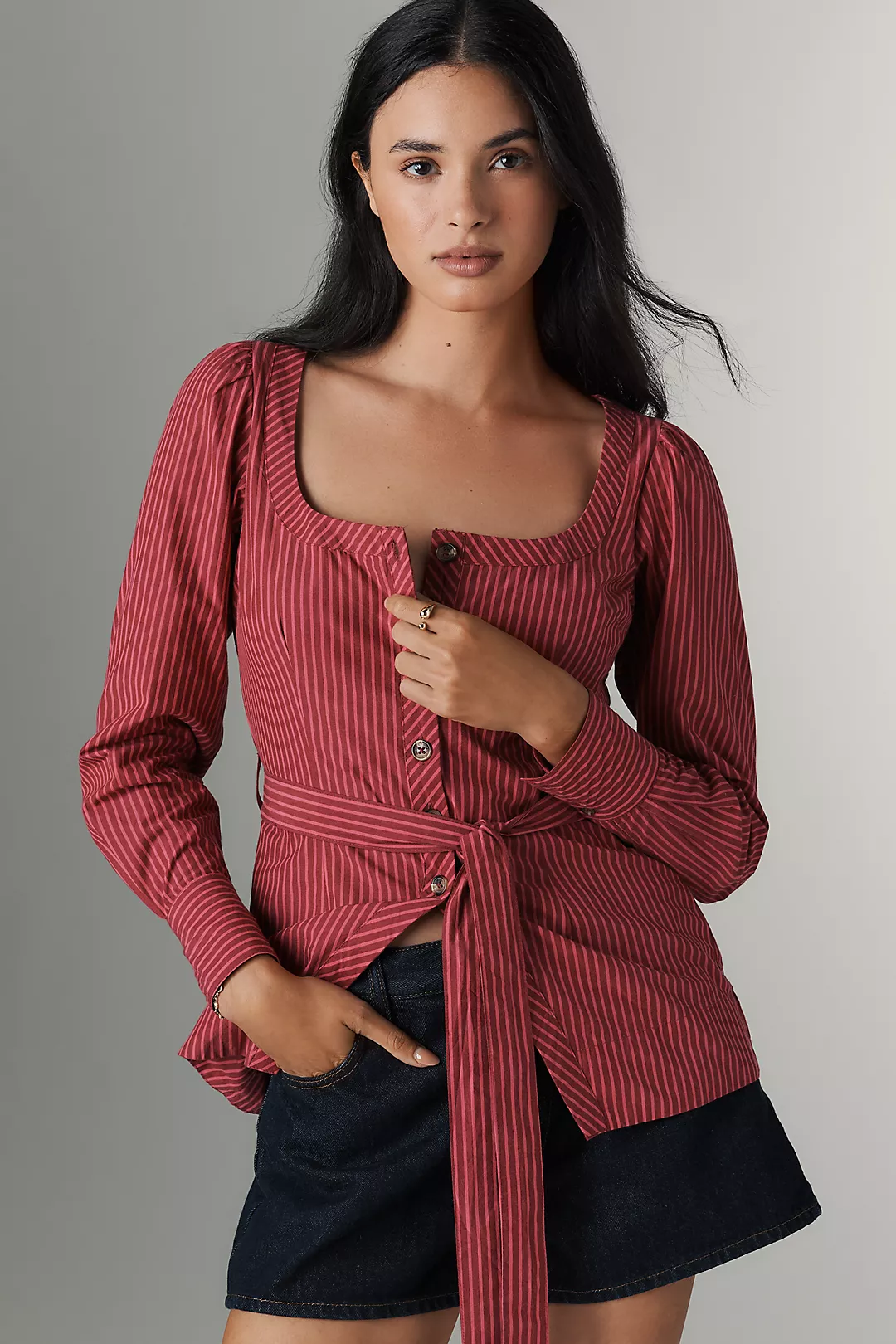 Damson Madder Clare Buttondown Blouse