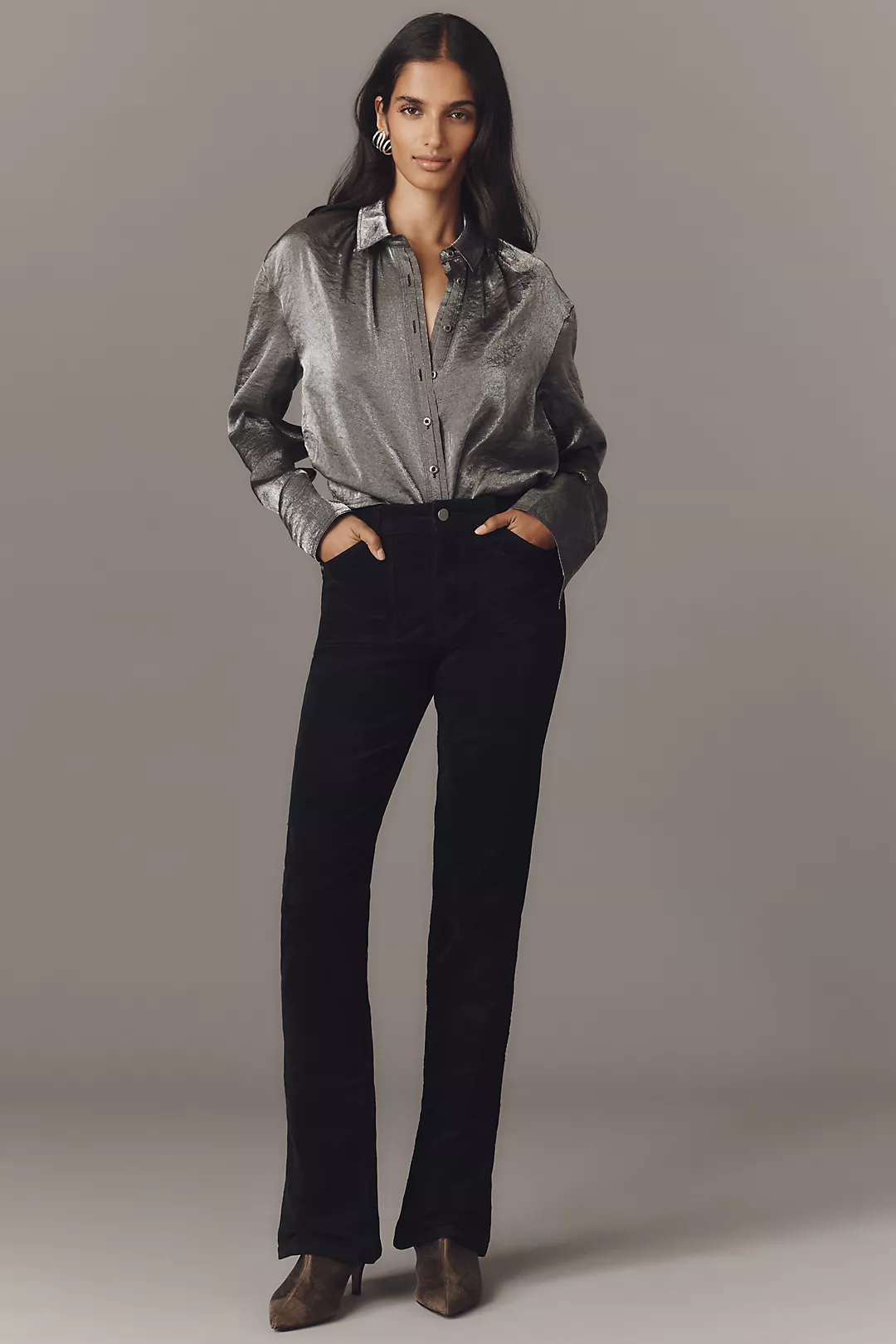 Sanctuary Brook Velveteen Bootcut Pants