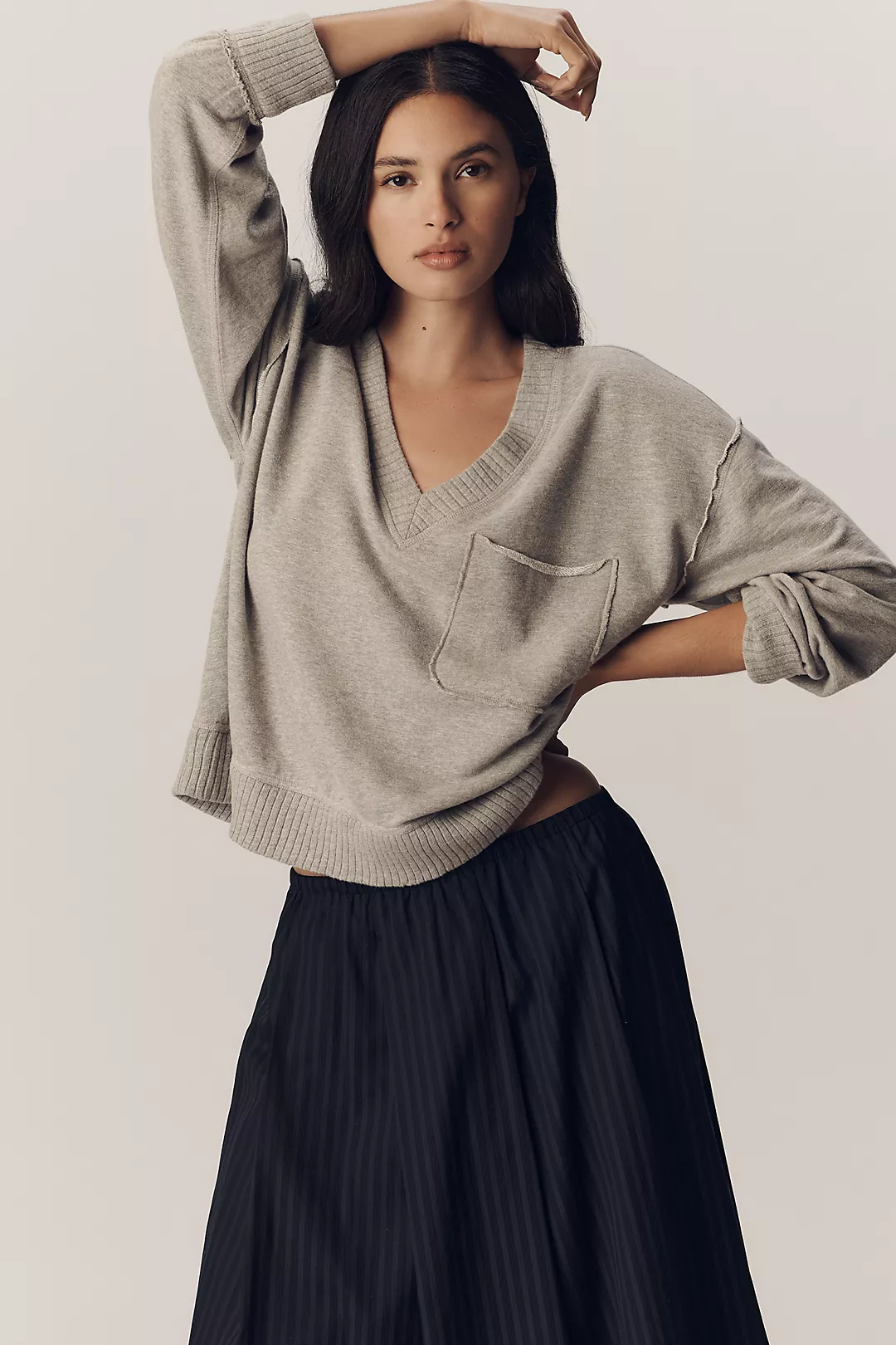 The Montana Pocket Knit Top by Pilcro