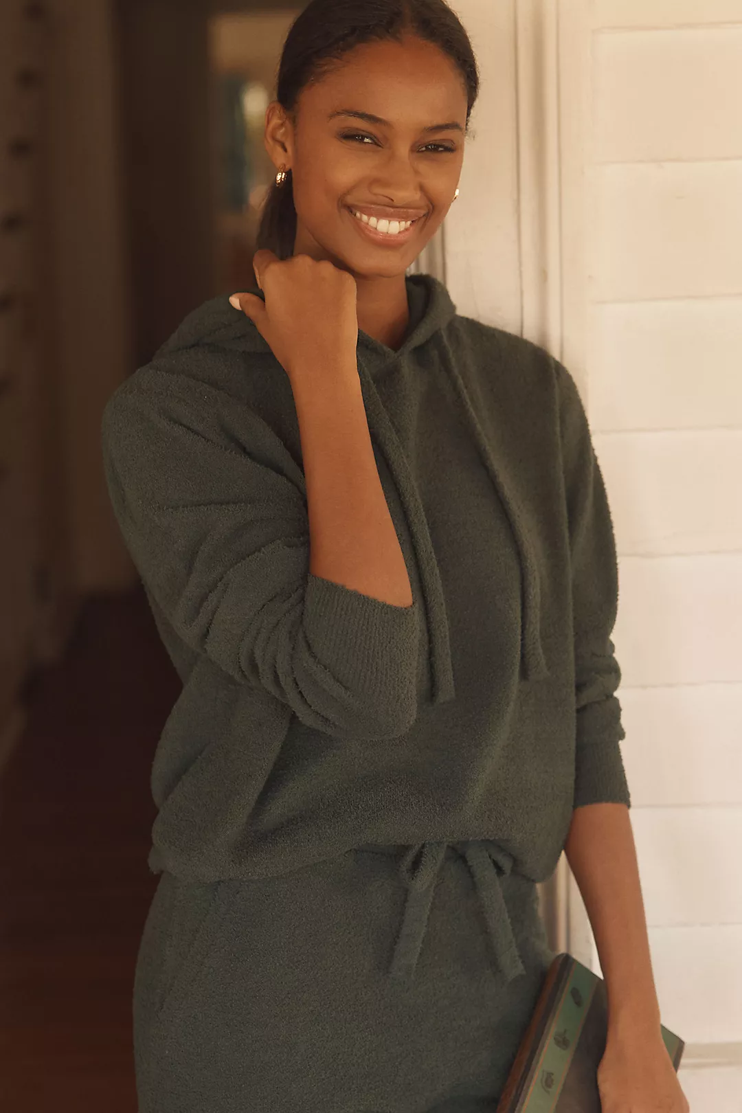 Eberjey Bouclé Hooded Sweatshirt