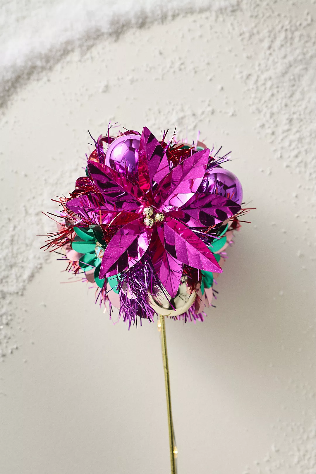 Light-Up Tinsel Tree Pick