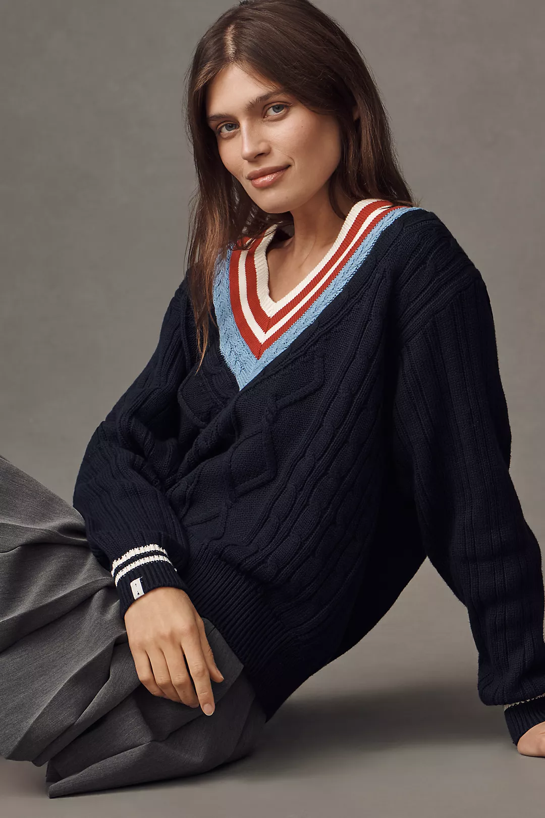 The Upside x Anthropologie Josette V-Neck Sweater